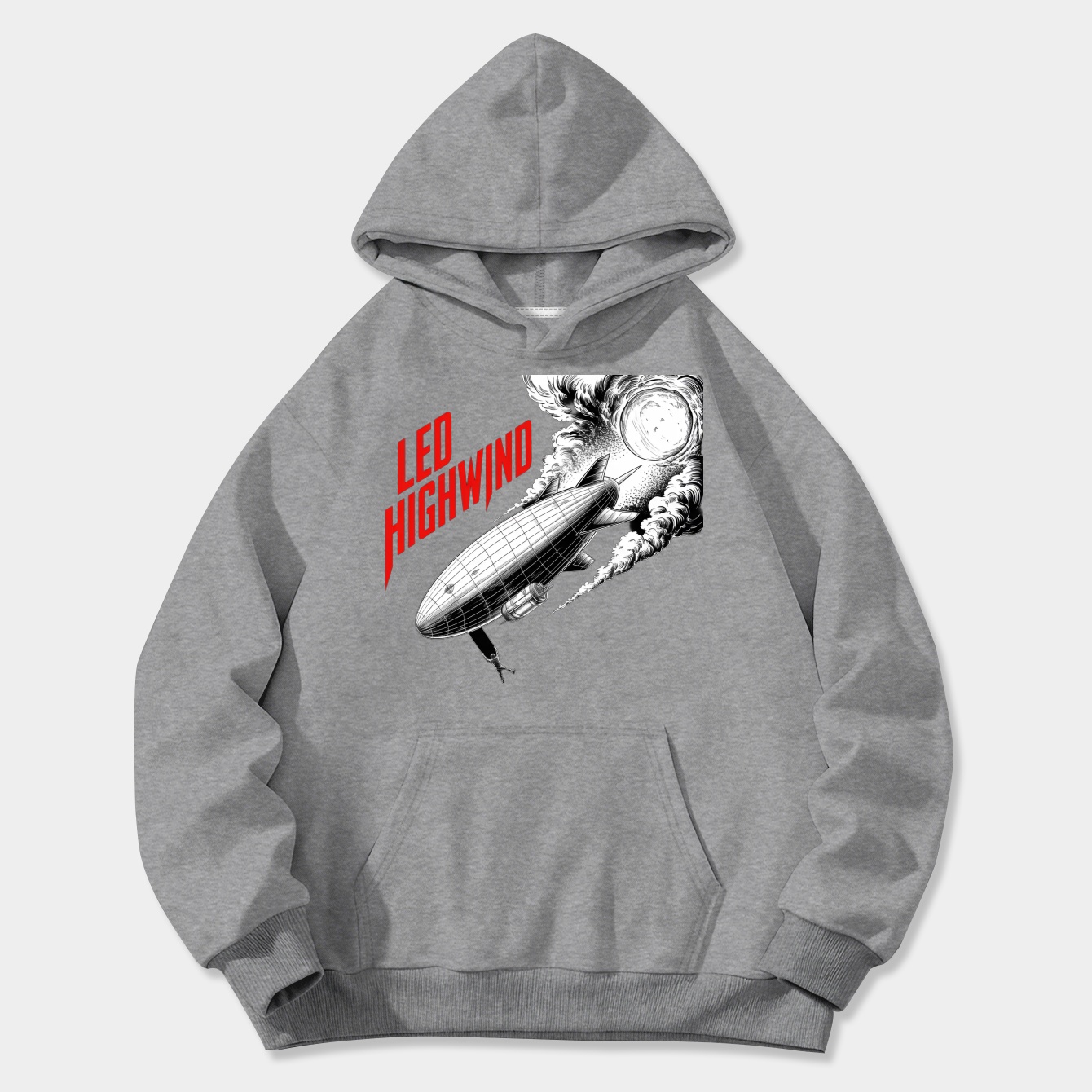 LED HIGHWIND Transparent Women's Plus Size Hoodie