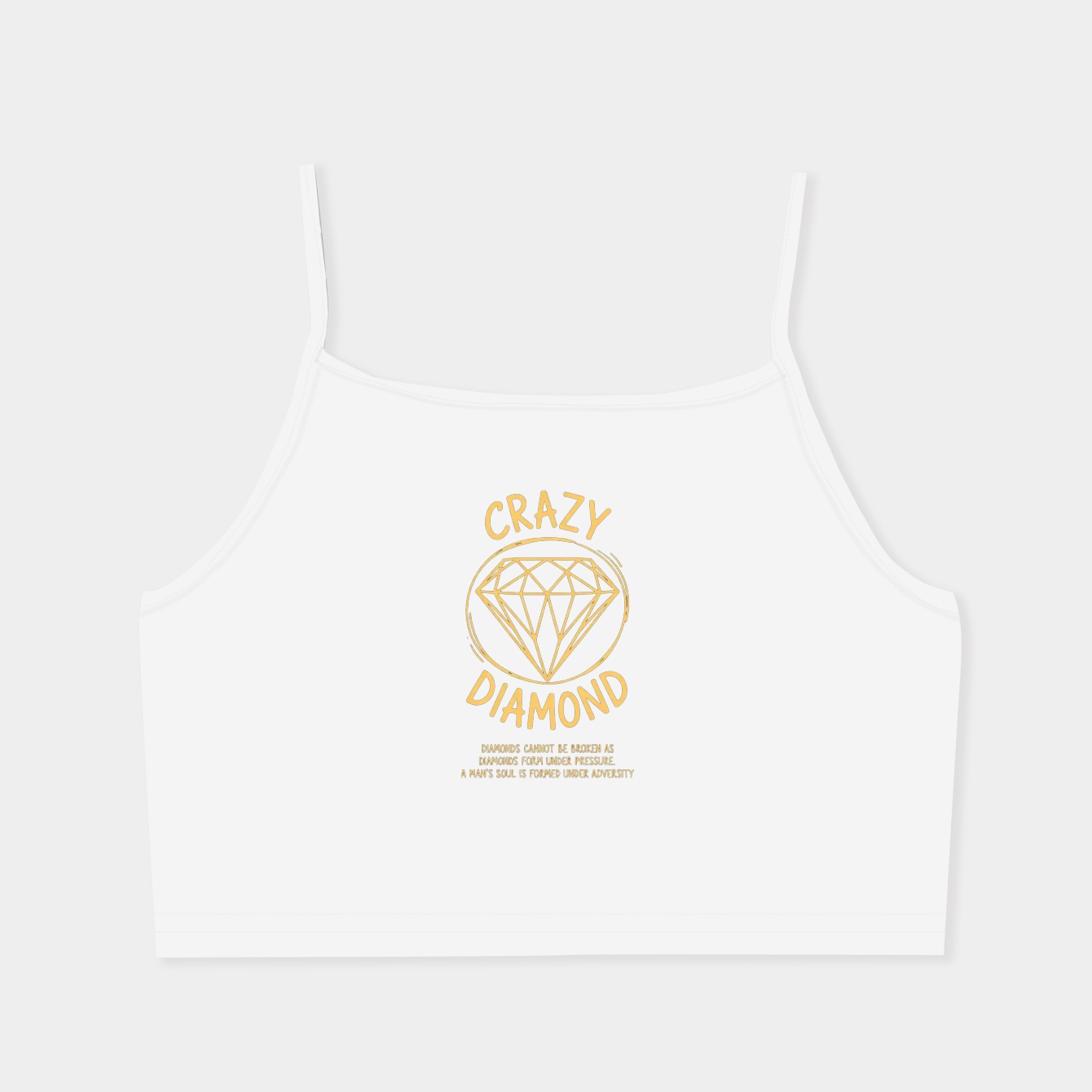 Crazy diamonds Quote Women's  Spaghetti Strap Tank Top