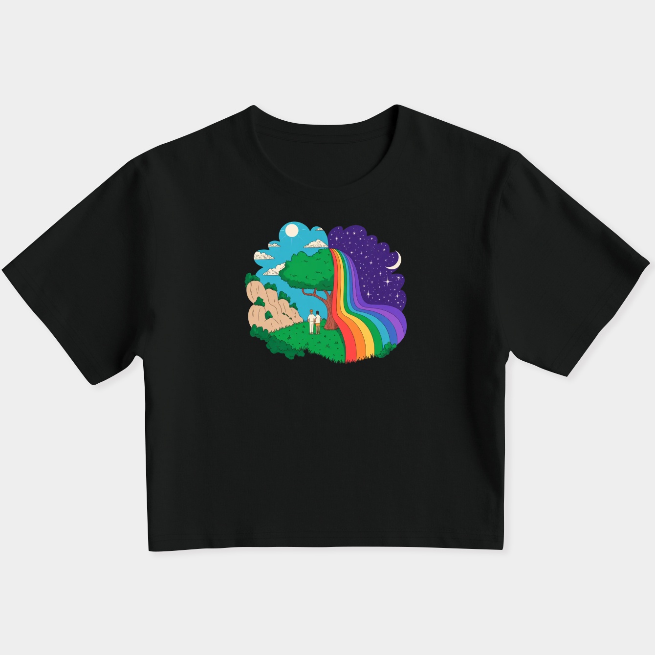 Big Lez Show Landscape Women's Slim Fit Baby Tee