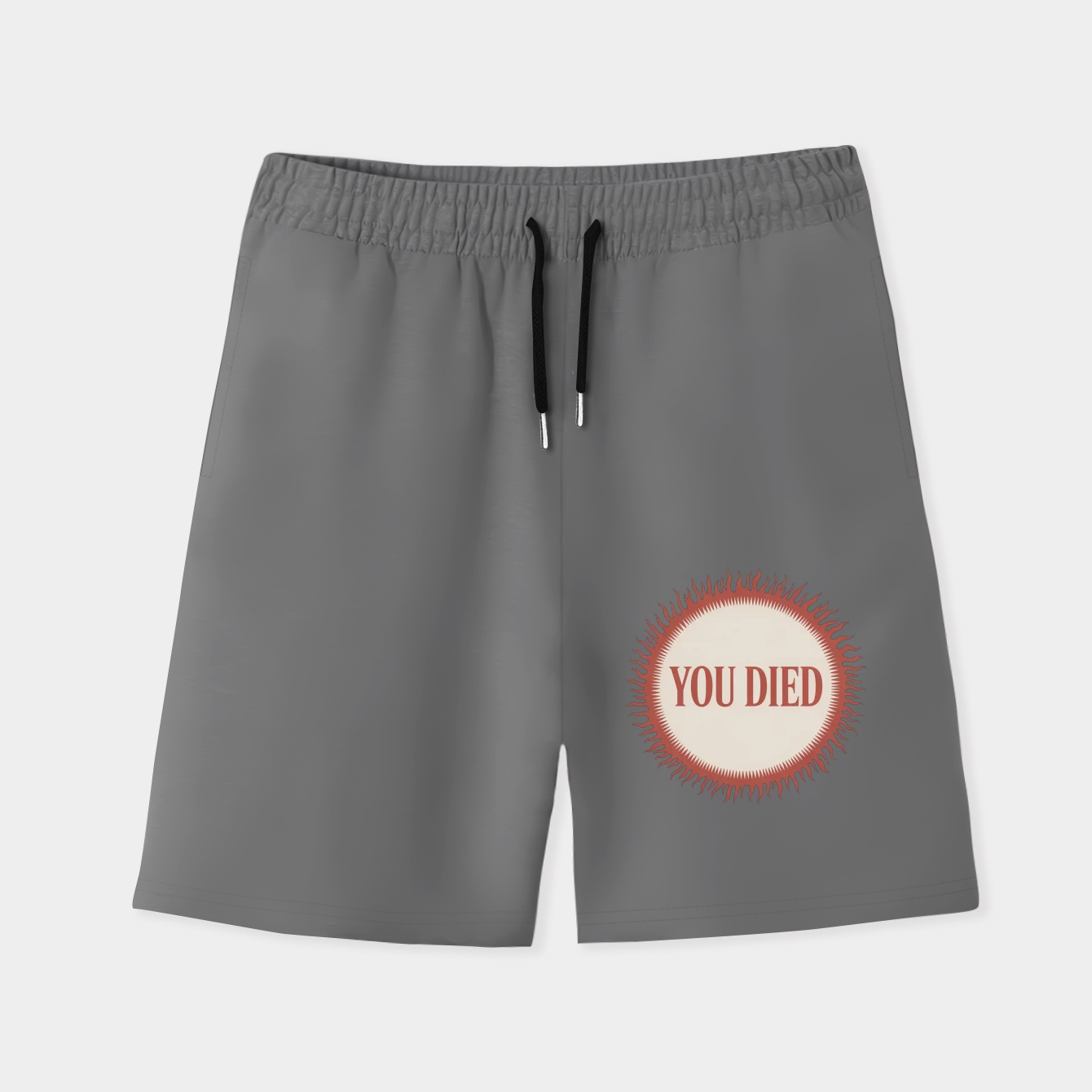 You Died Flame Men's Quick-Dry Athletic Shorts
