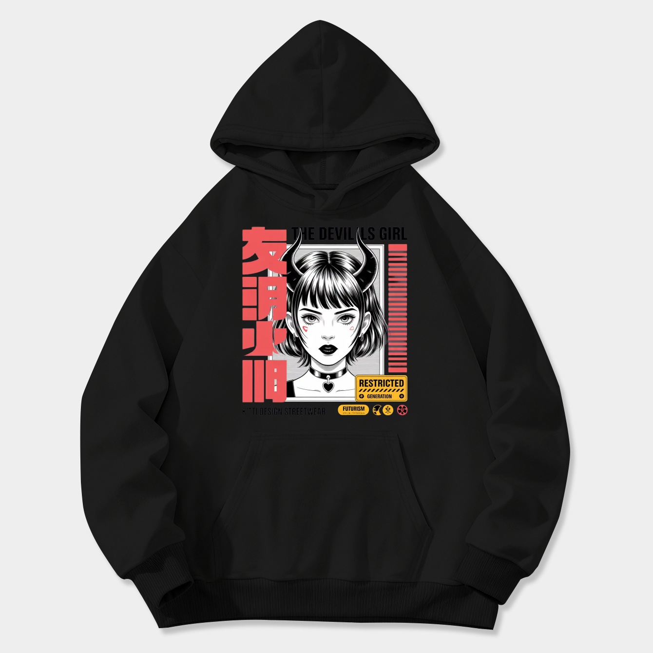 THE DEVILS GIRL Women's Plus Size Hoodie