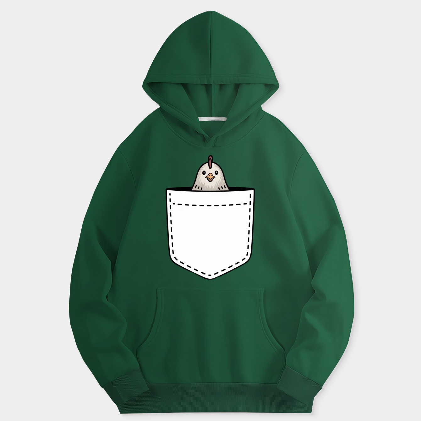 Pocket Bin Chicken Women's Hoodie