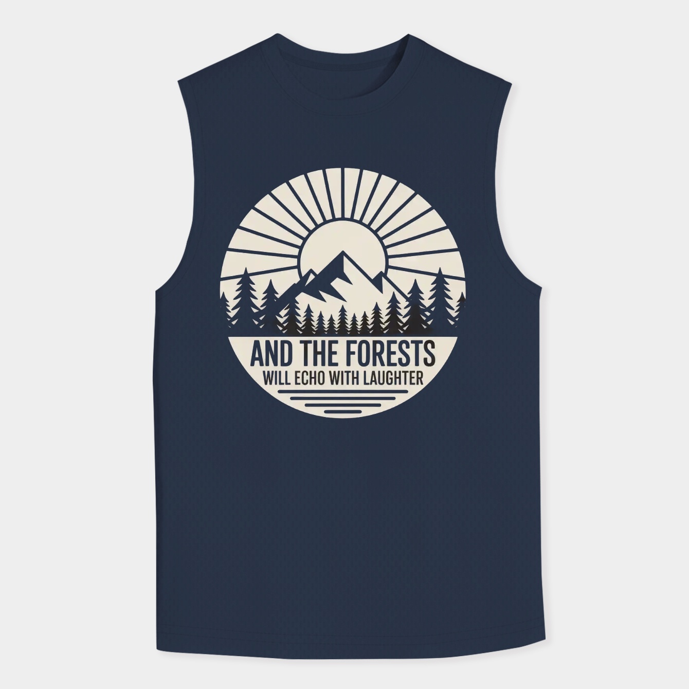 And the forests will echo with laughter Men's Big & Tall Tank Top