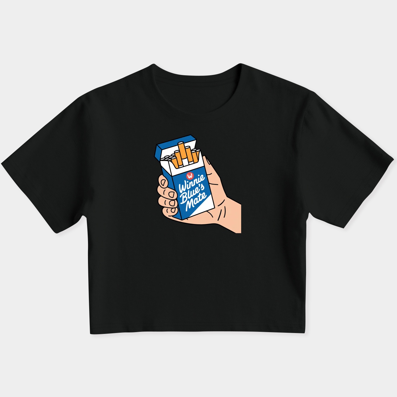 Winnie blue’s mate Women's Slim Fit Baby Tee