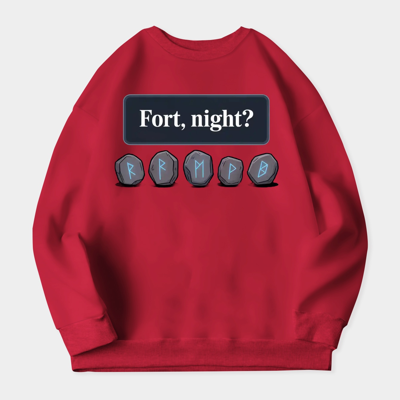 Fort, night? - Elden Ring Message Women's Plus Size Sweatshirt