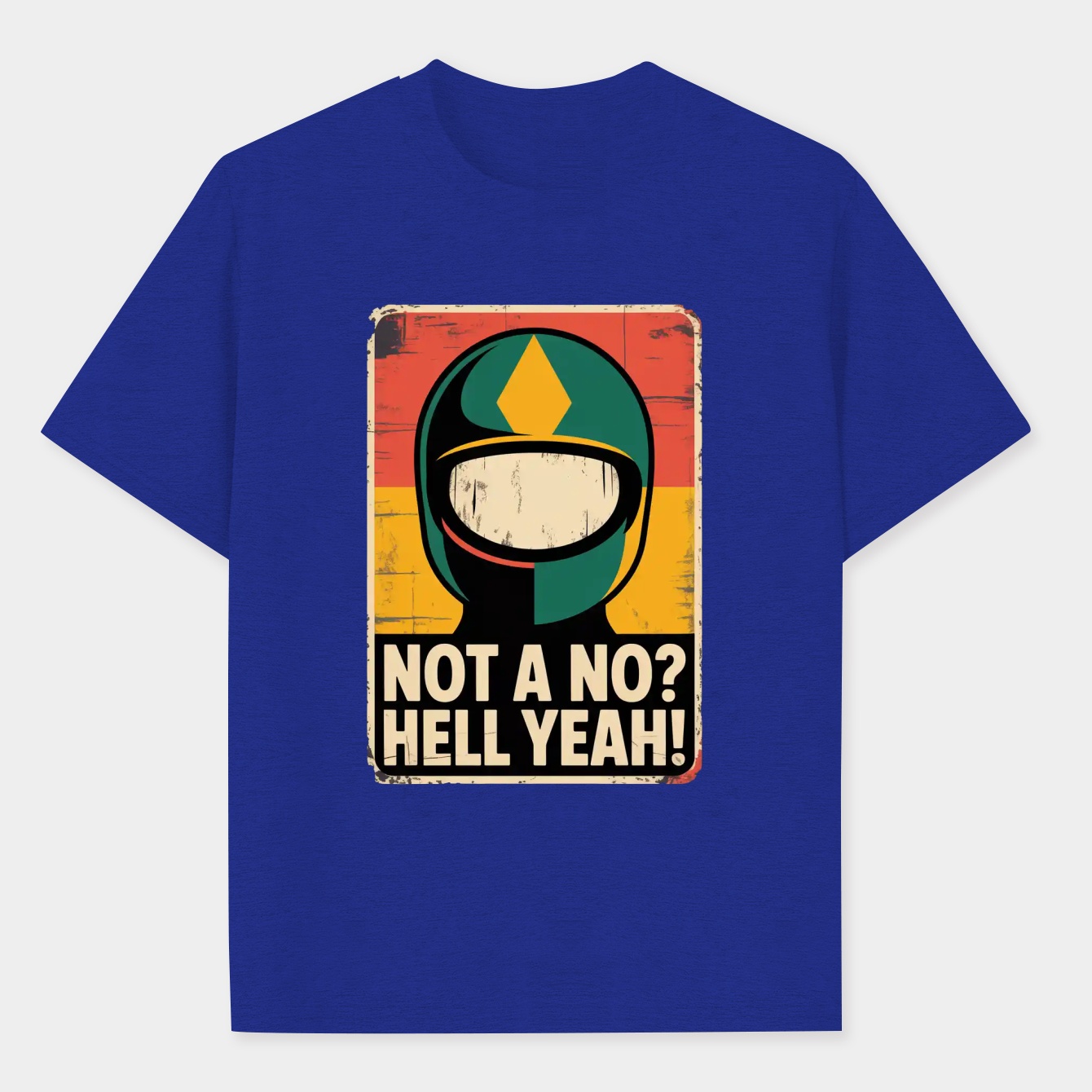 Not a no? Hell Yeah! - Textured Men's Performance Athletic T-Shirt