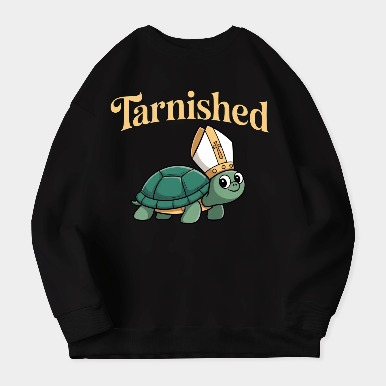 Tarnished Turtle with Crown Women's Crewneck Sweatshirt