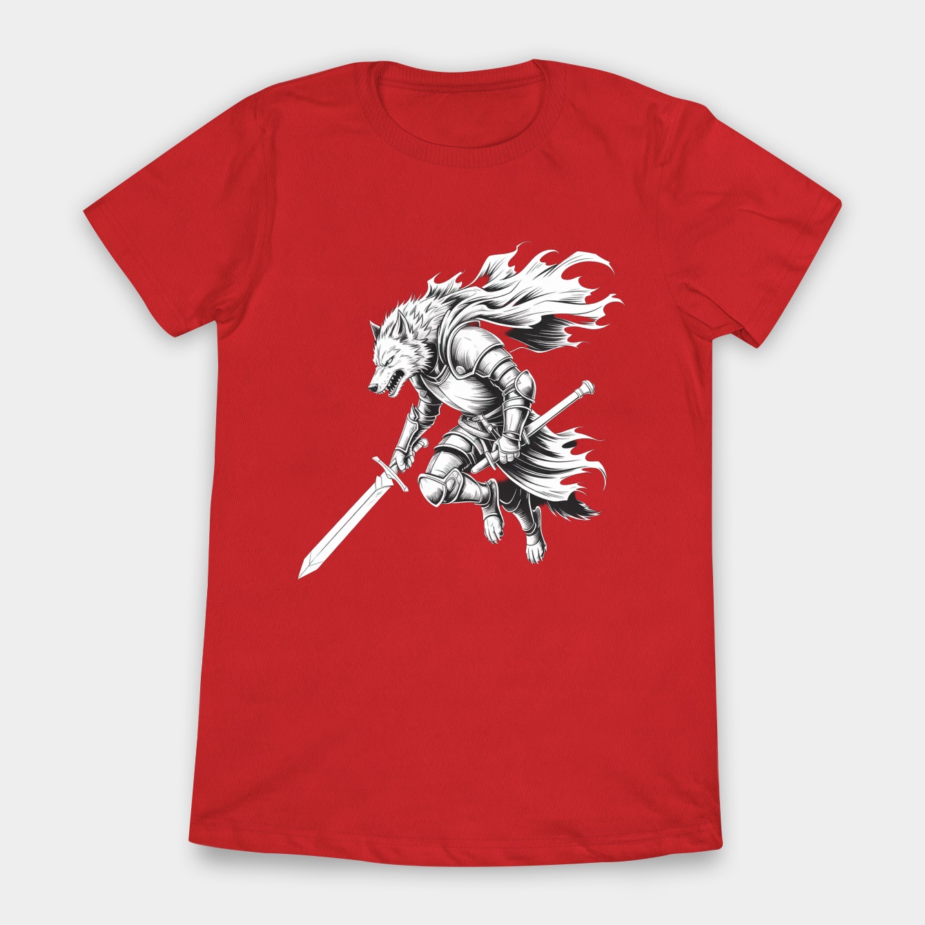Wolf Knight Warrior Legend Women's T-Shirt