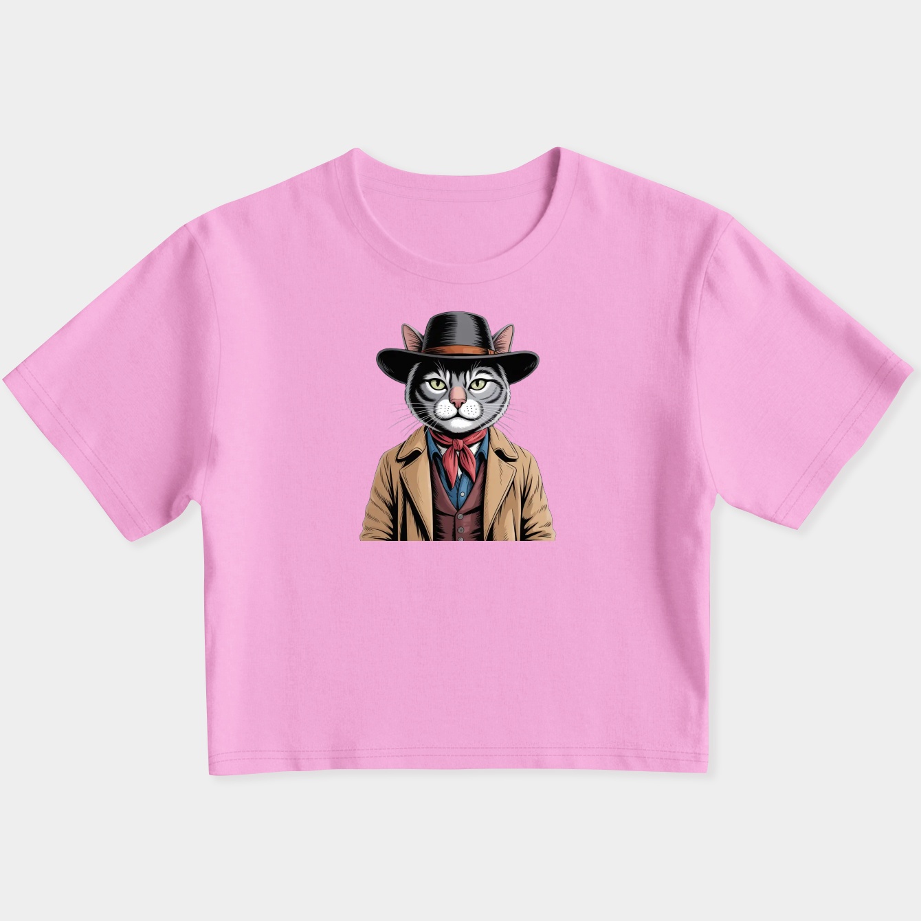 Meowthur Morgan Women's Slim Fit Baby Tee