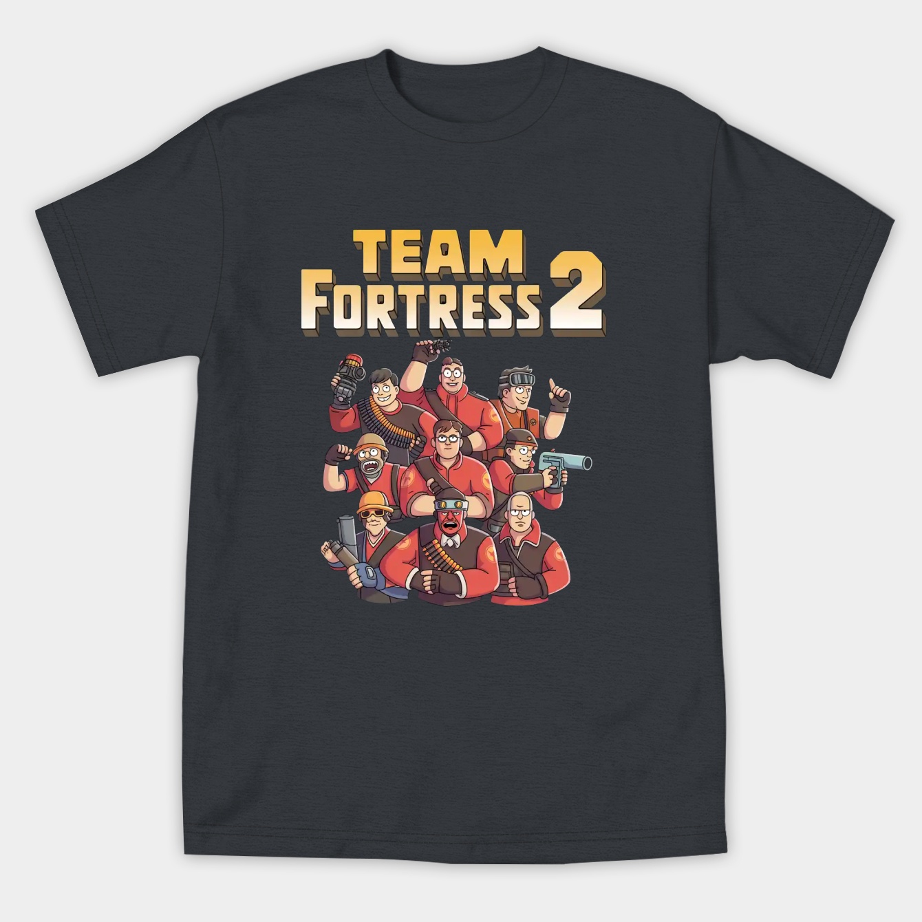 Team Fortress 2 - All Characters / Classes with TF2 Logo