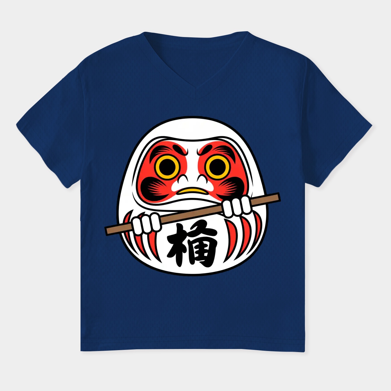Hime Daruma Sticker Women's Plus Size V-Neck T-Shirt