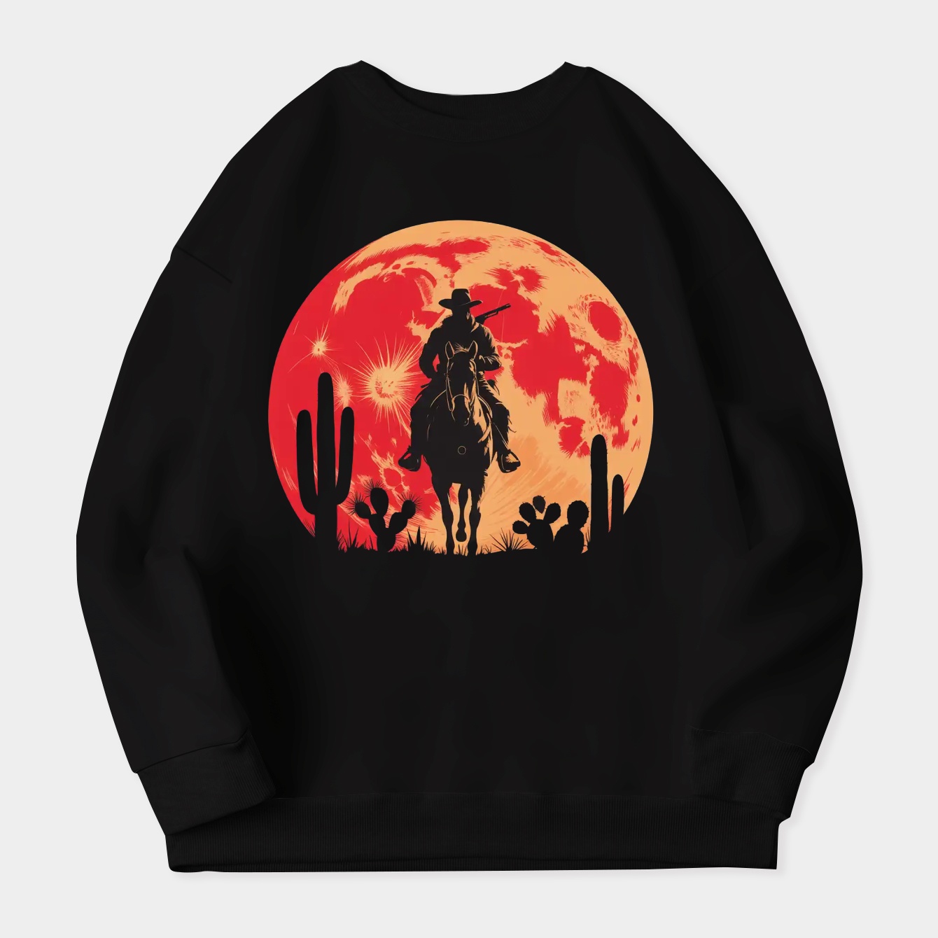 red moon Women's Crewneck Sweatshirt