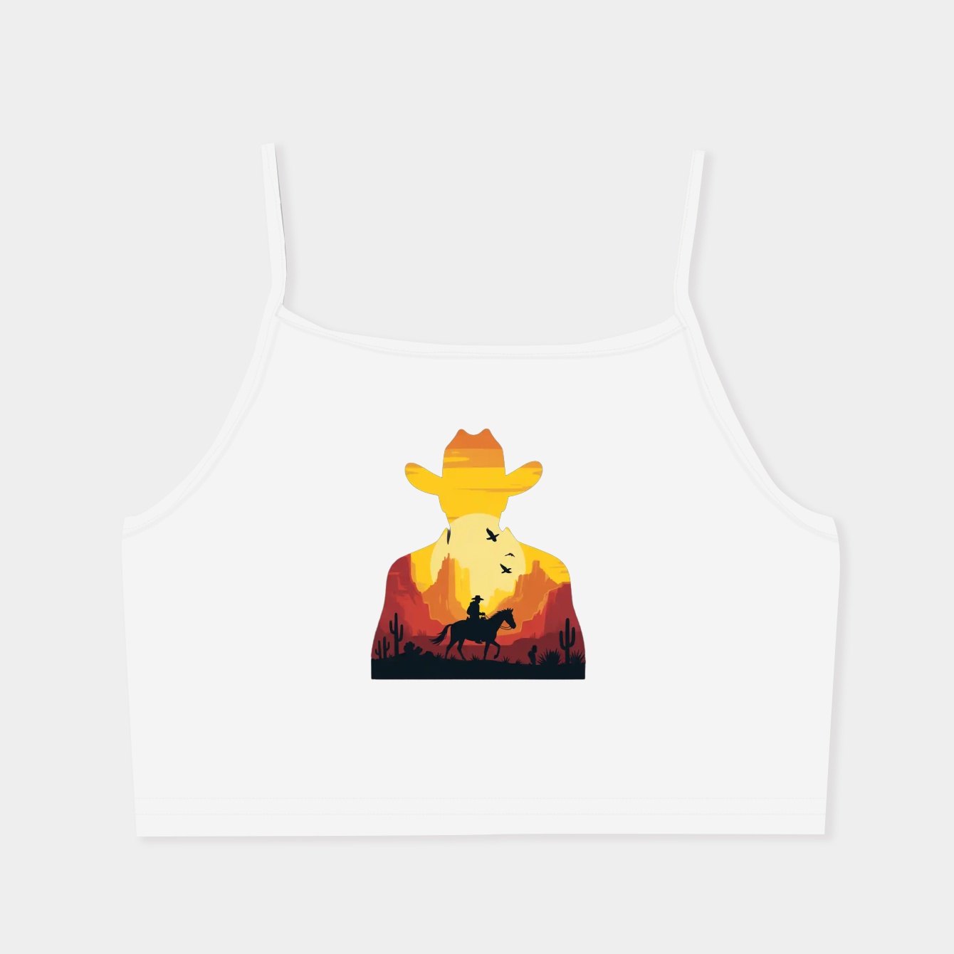 Red-Logo Women's Spaghetti Strap Tank Top