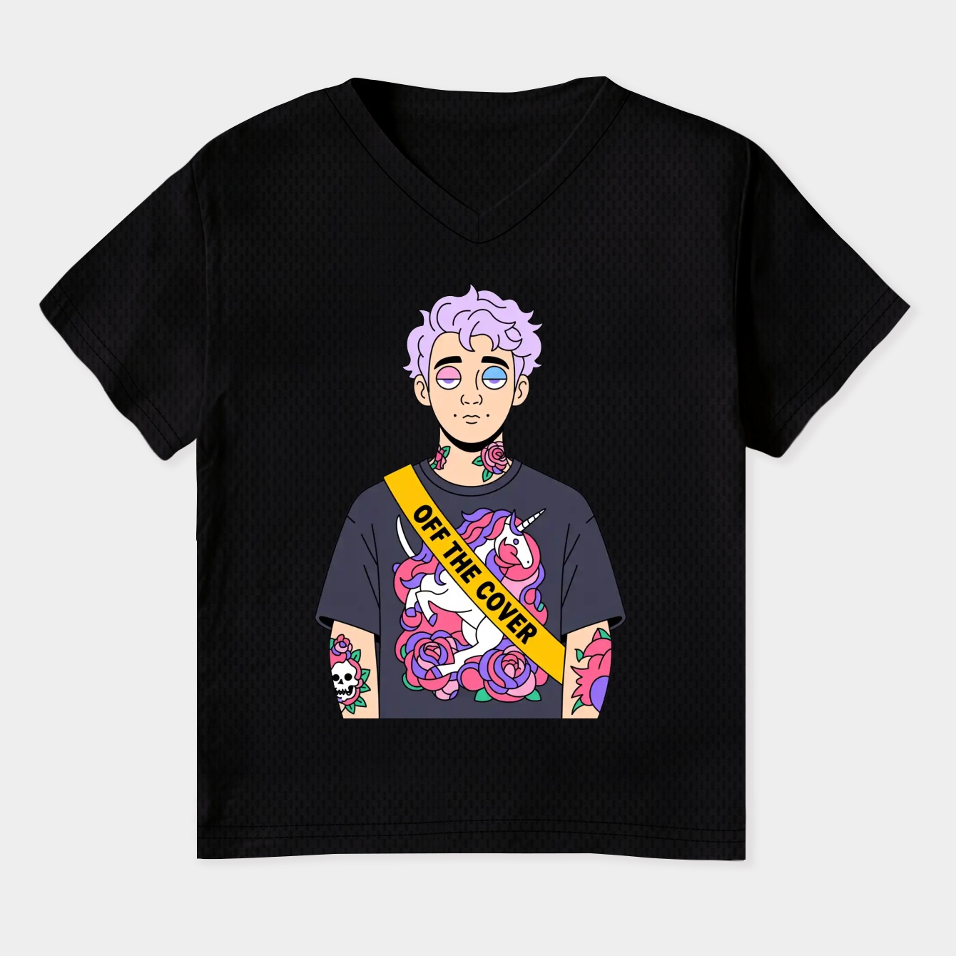 LIT KILLAH Women's Plus Size V-Neck T-Shirt