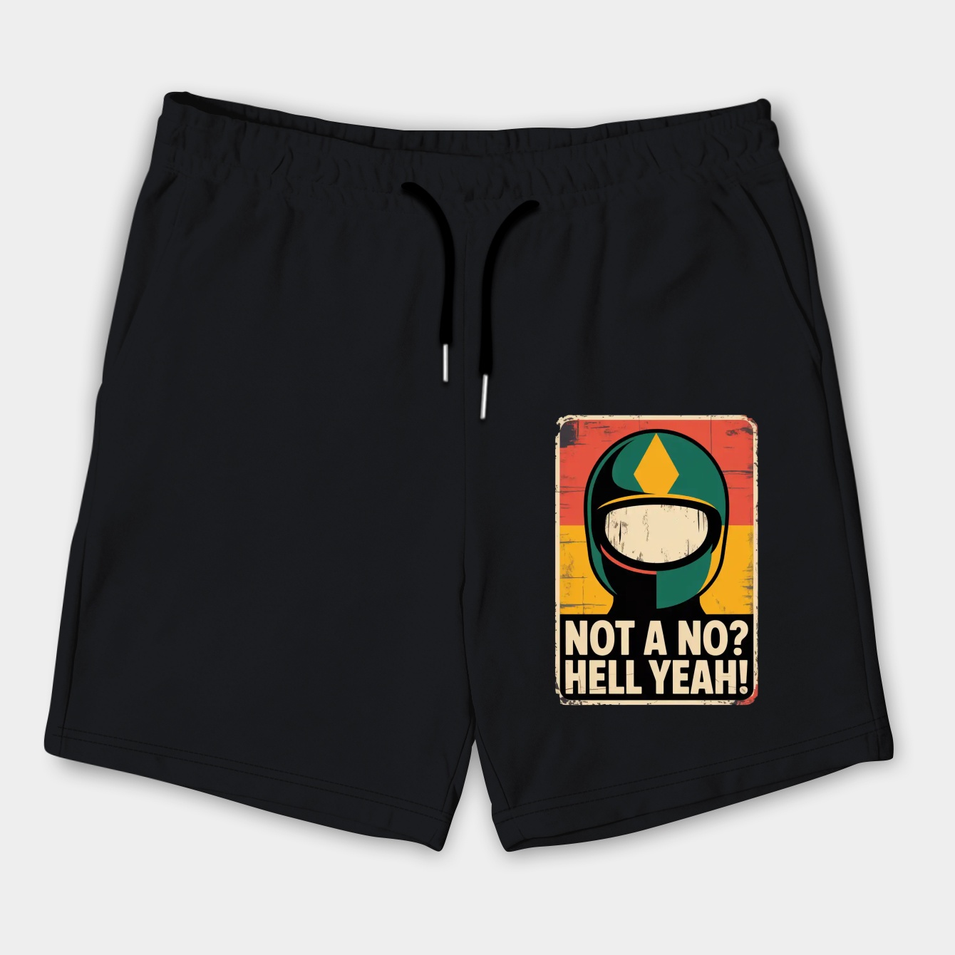 Not a no? Hell Yeah! - Textured Men's Shorts