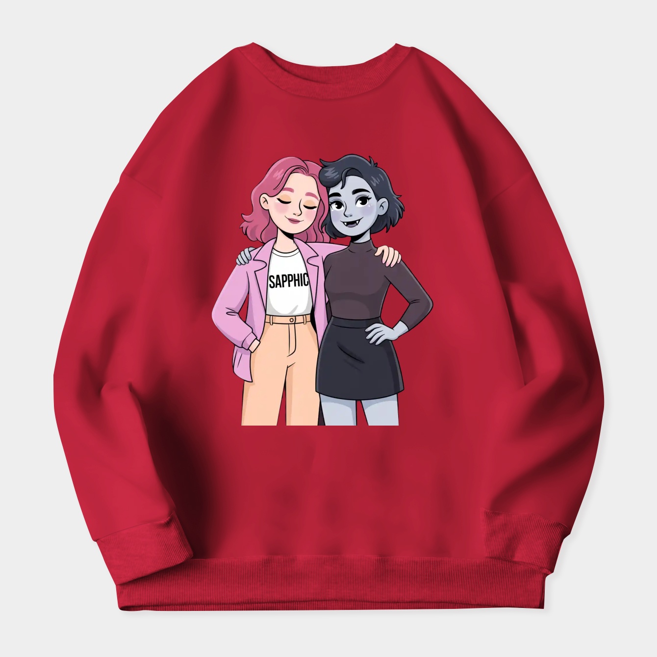 Bubbline Sapphic Women's Crewneck Sweatshirt