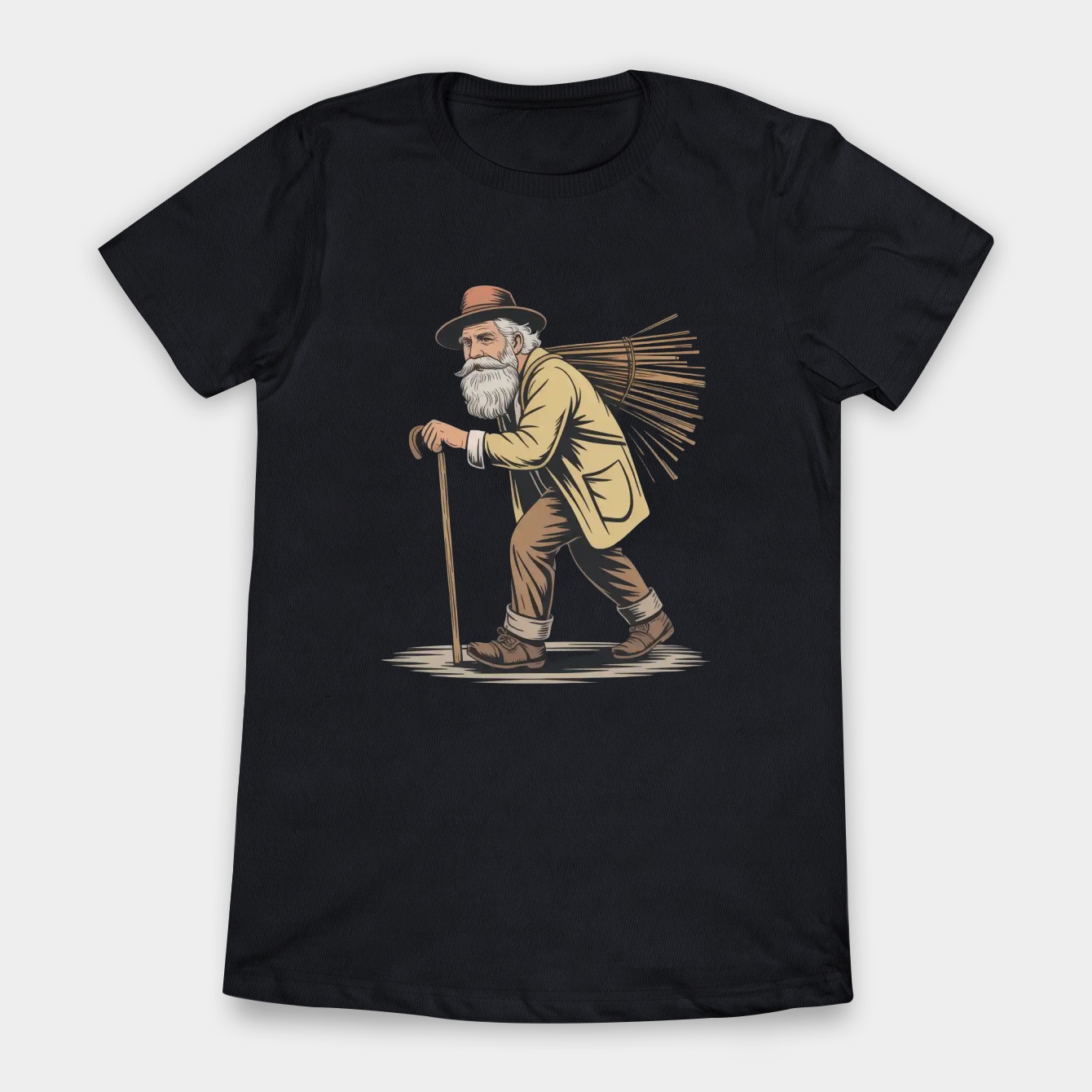 old man led zeppelin shadow vector Women's T-Shirt