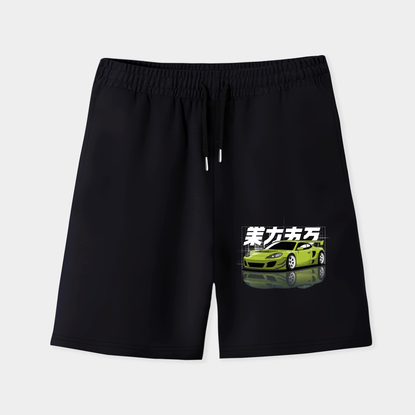 F2F Green Eclipse Men's Quick-Dry Athletic Shorts