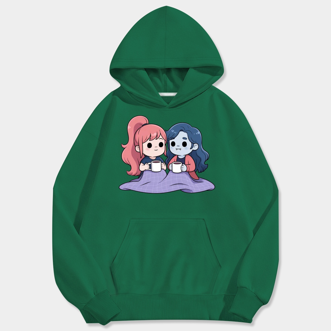 Bubblegum & Marceline Chibi Men's Big & Tall Hoodie