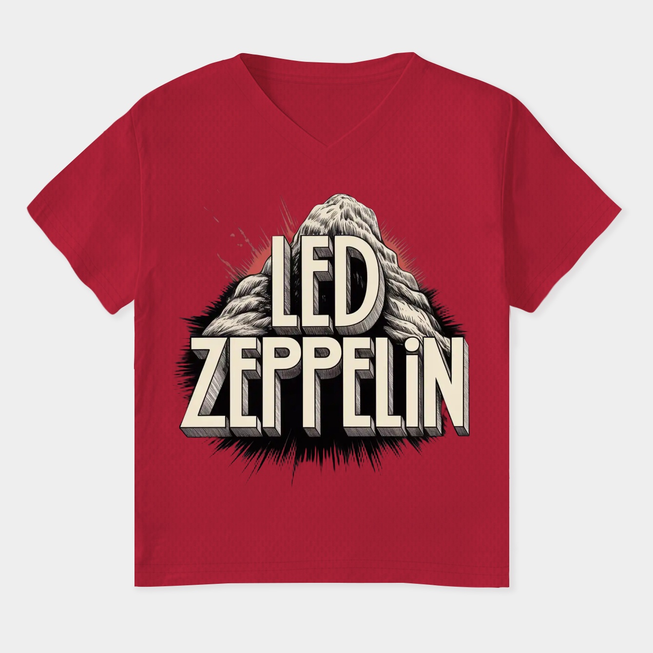 Art - Led Zeppelin Women's Plus Size V-Neck T-Shirt