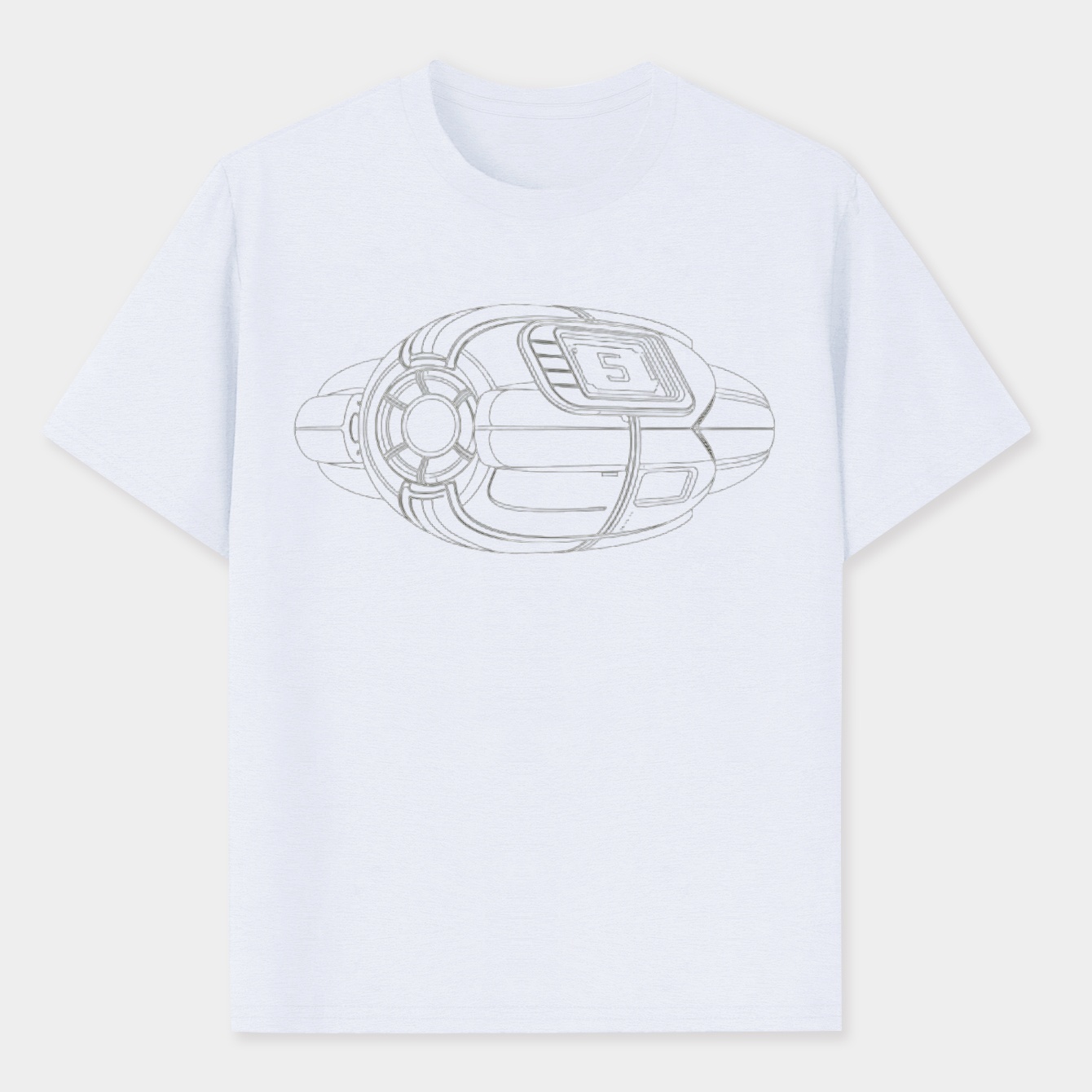 Sci-fi Escape Pod Design Men's Performance Athletic T-Shirt
