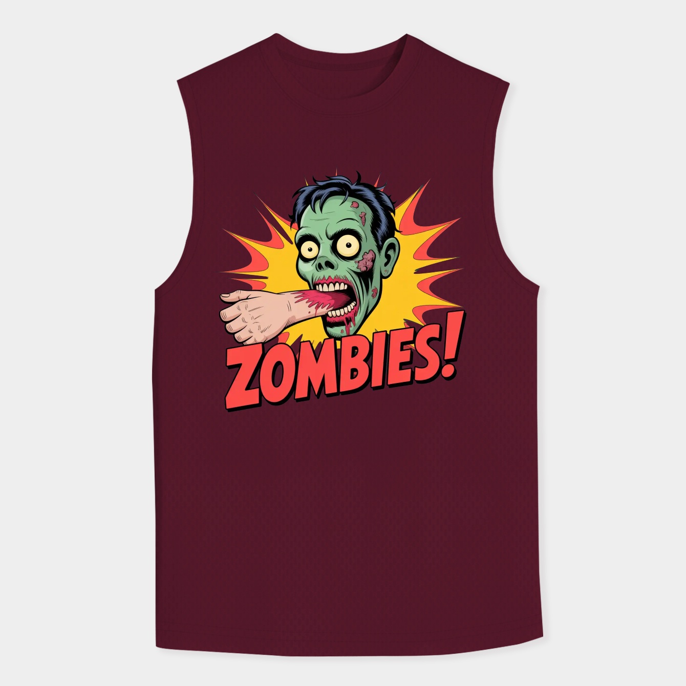 Zombies! Attack Scene Men's Tank Top