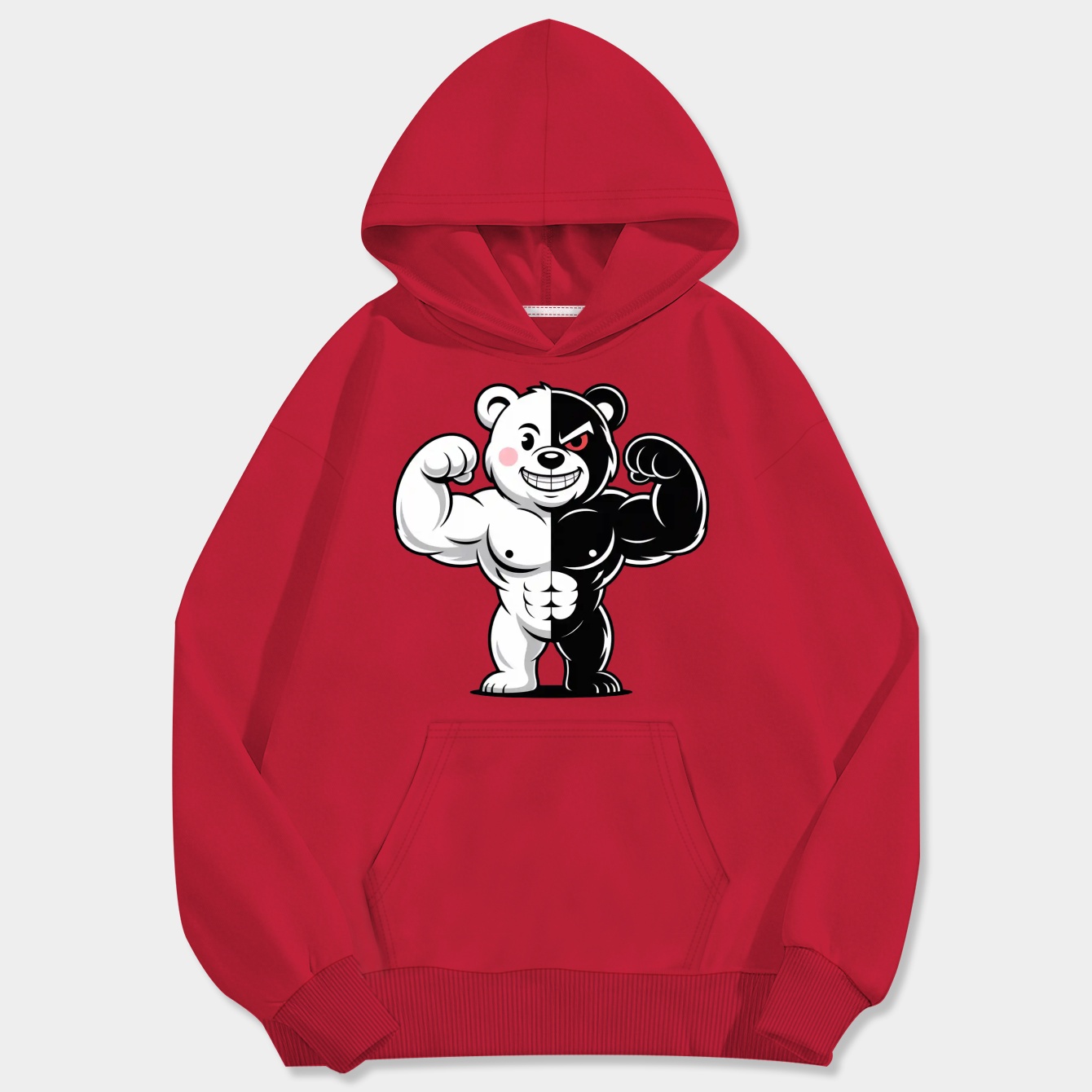buff monokuma Men's Big & Tall Hoodie