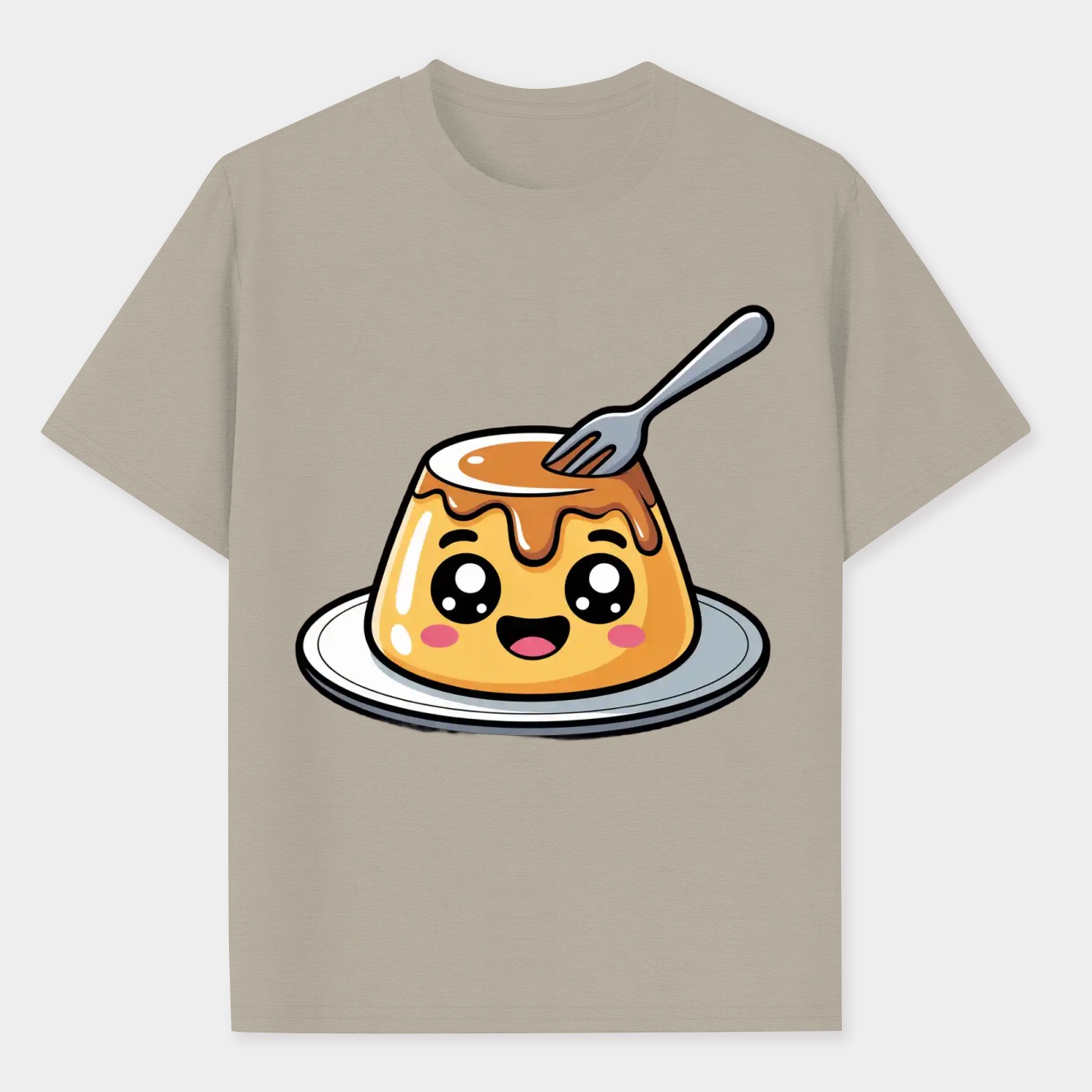 Pudding with Fork Men's Performance Athletic T-Shirt