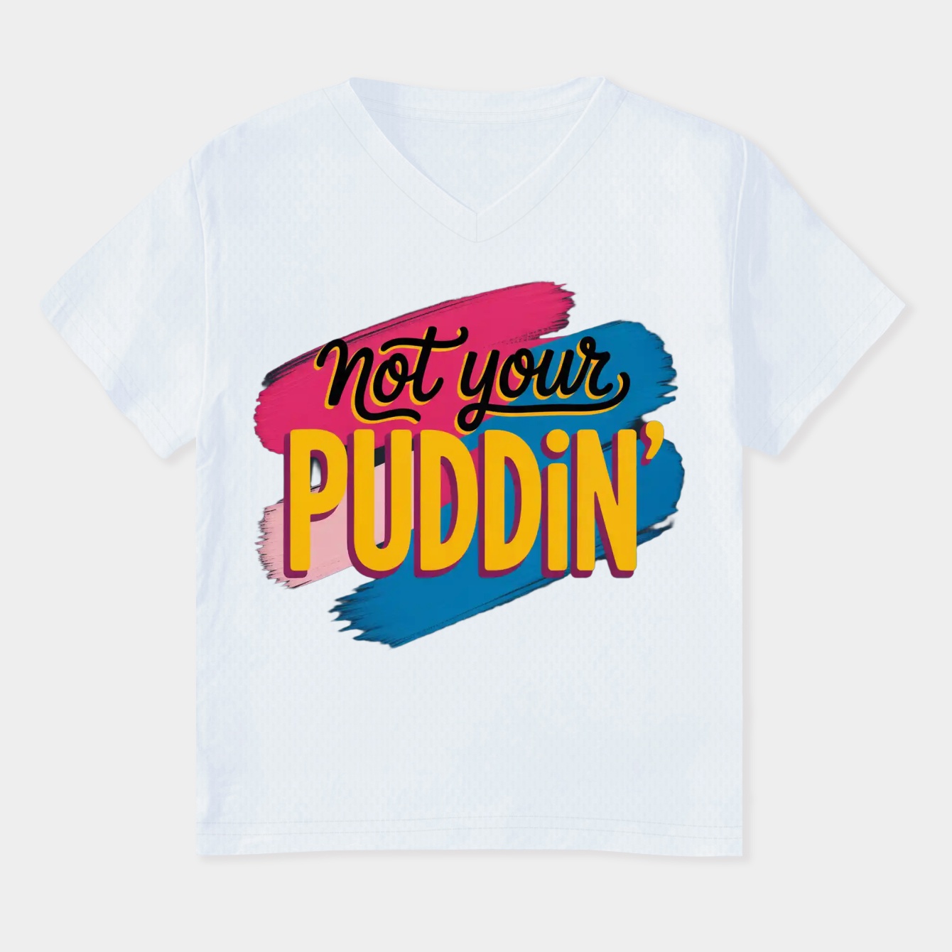 Not Your Puddin Women's Plus Size V-Neck T-Shirt