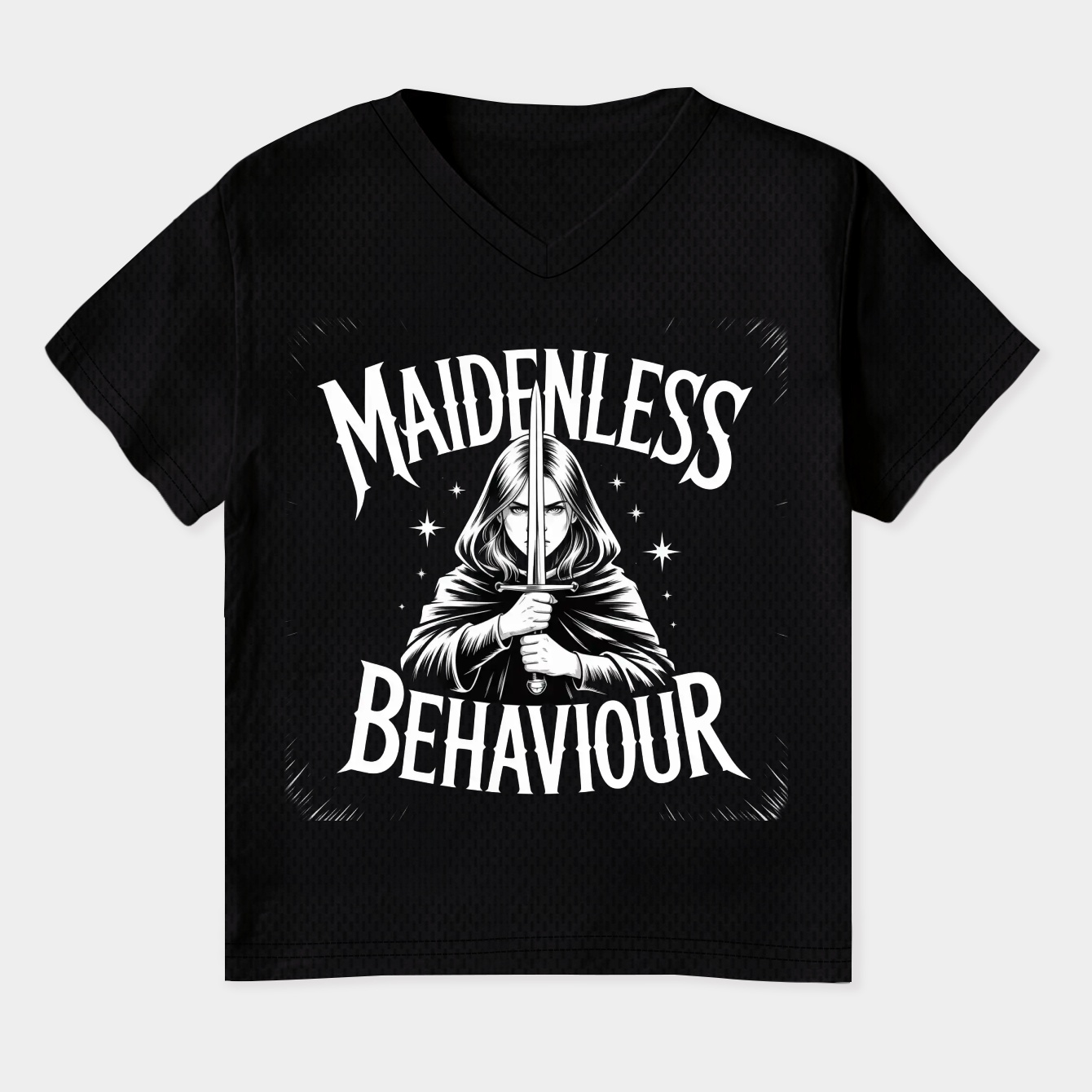 Maidenless Behaviour Women's Plus Size V-Neck T-Shirt