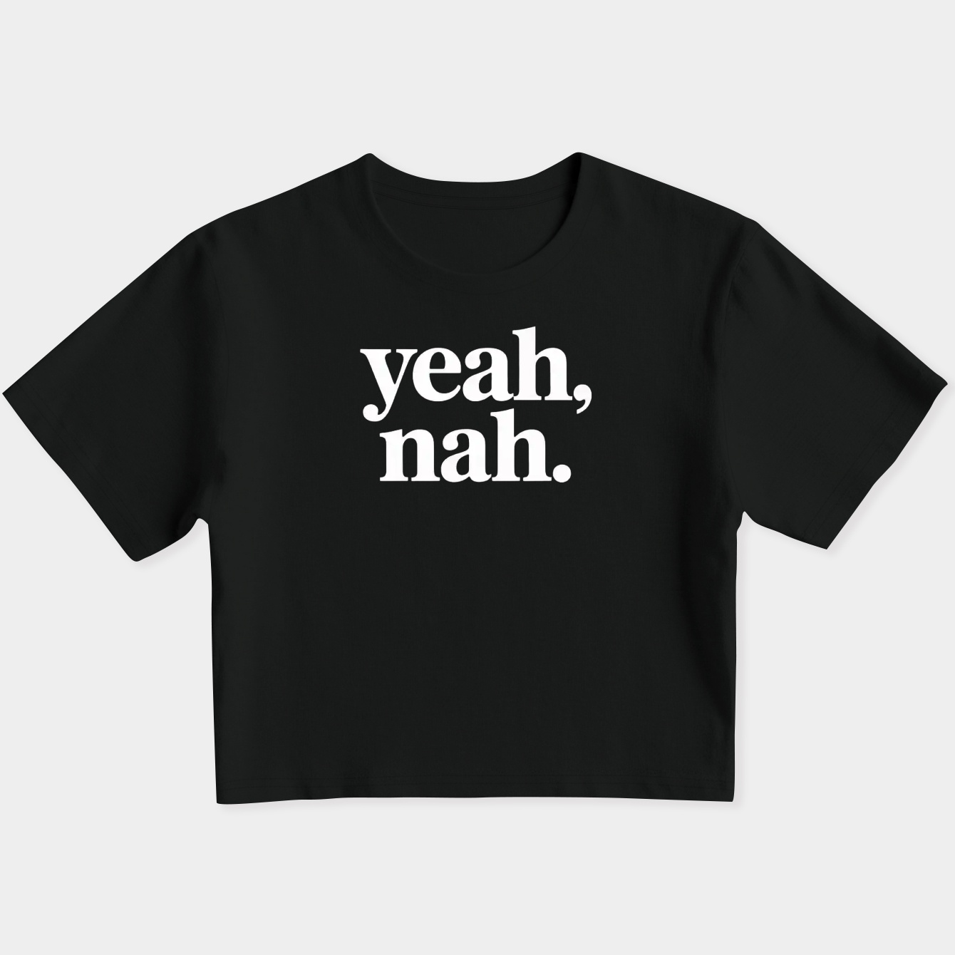 yeah, nah Women's Slim Fit Baby Tee