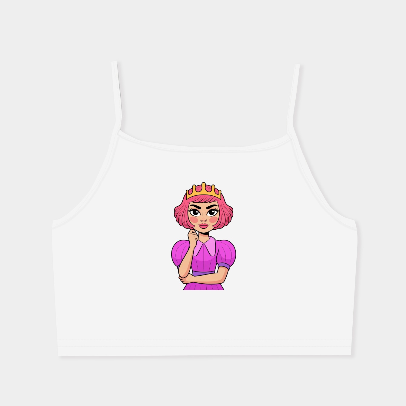 Princess Bubblegum~ Women's  Spaghetti Strap Tank Top