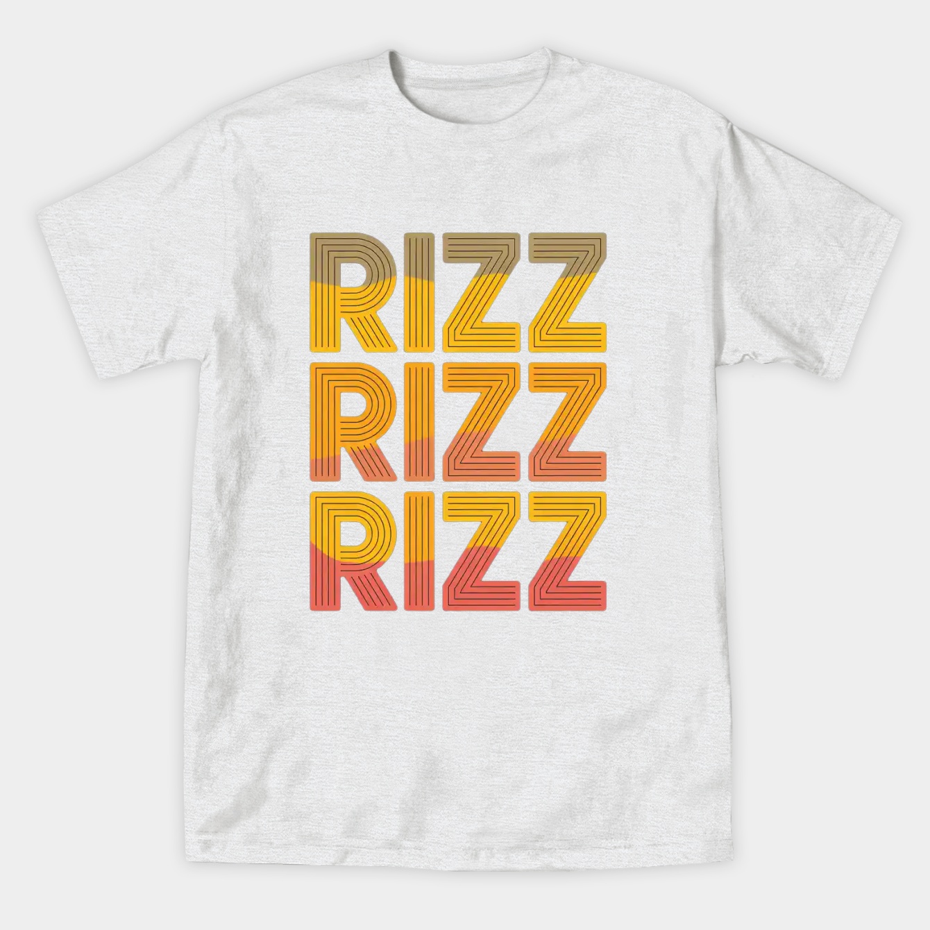 Rizz Yellow Multitone Women's Athletic Performance T-Shirt