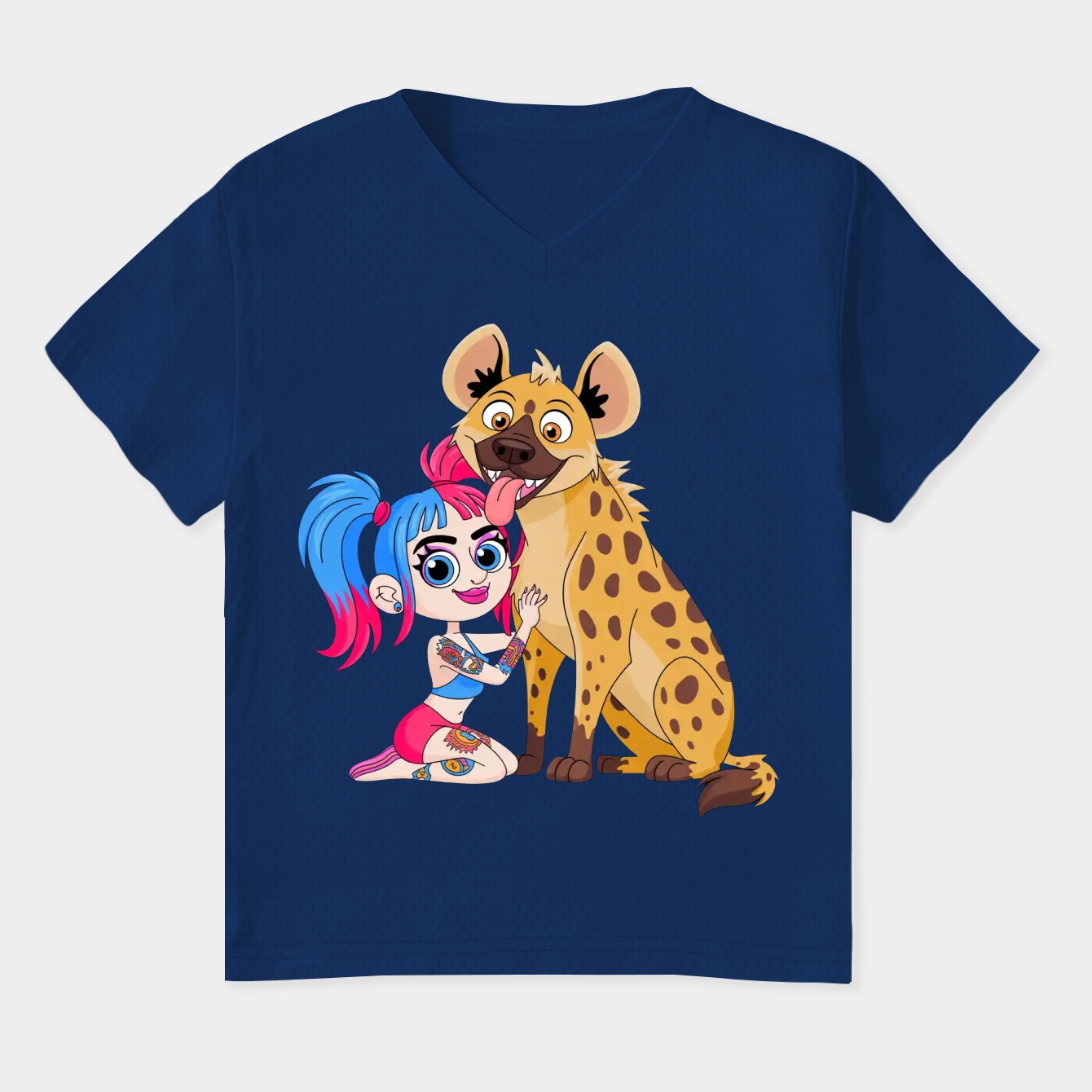 harley and hyena Women's Plus Size V-Neck T-Shirt