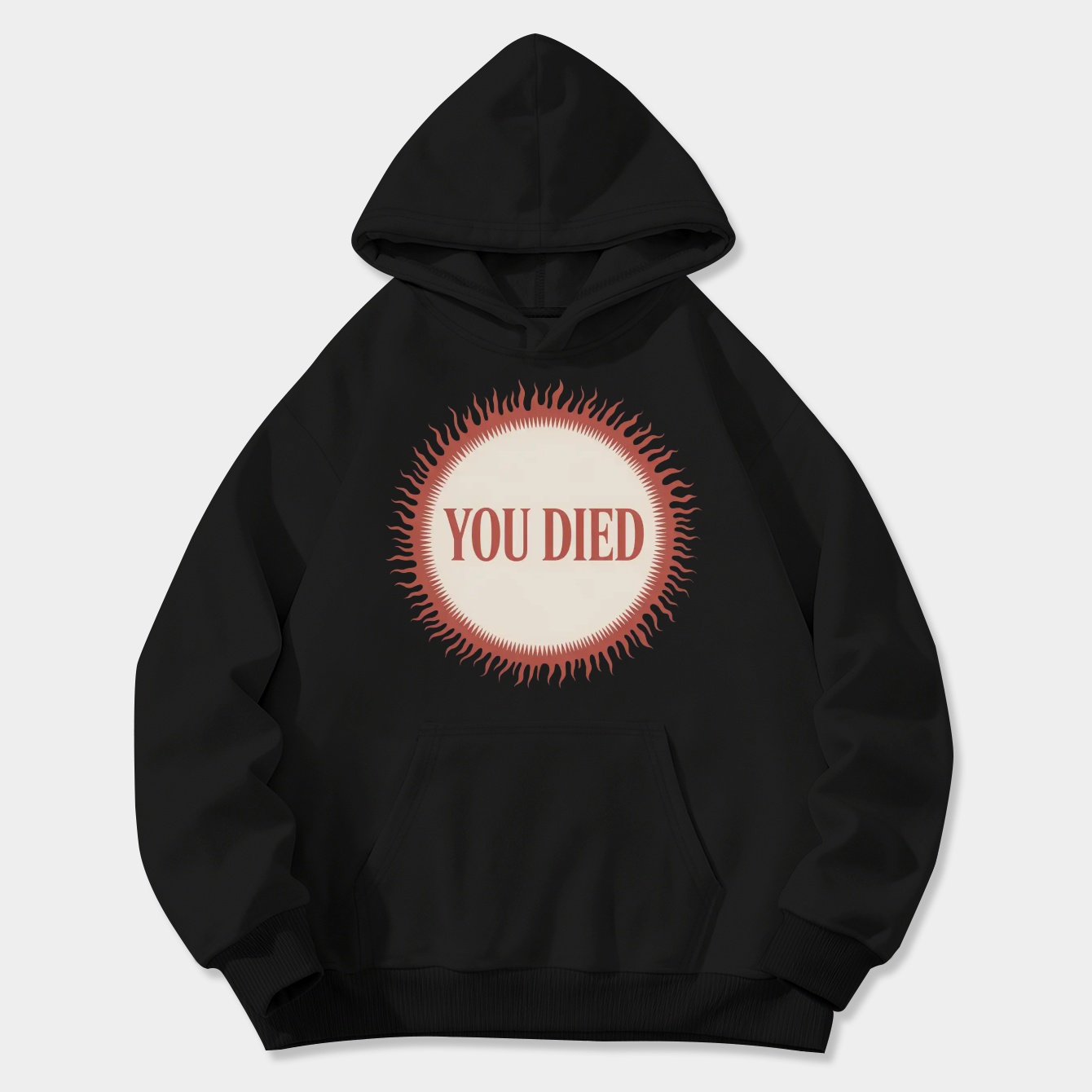 You Died Flame Women's Plus Size Hoodie