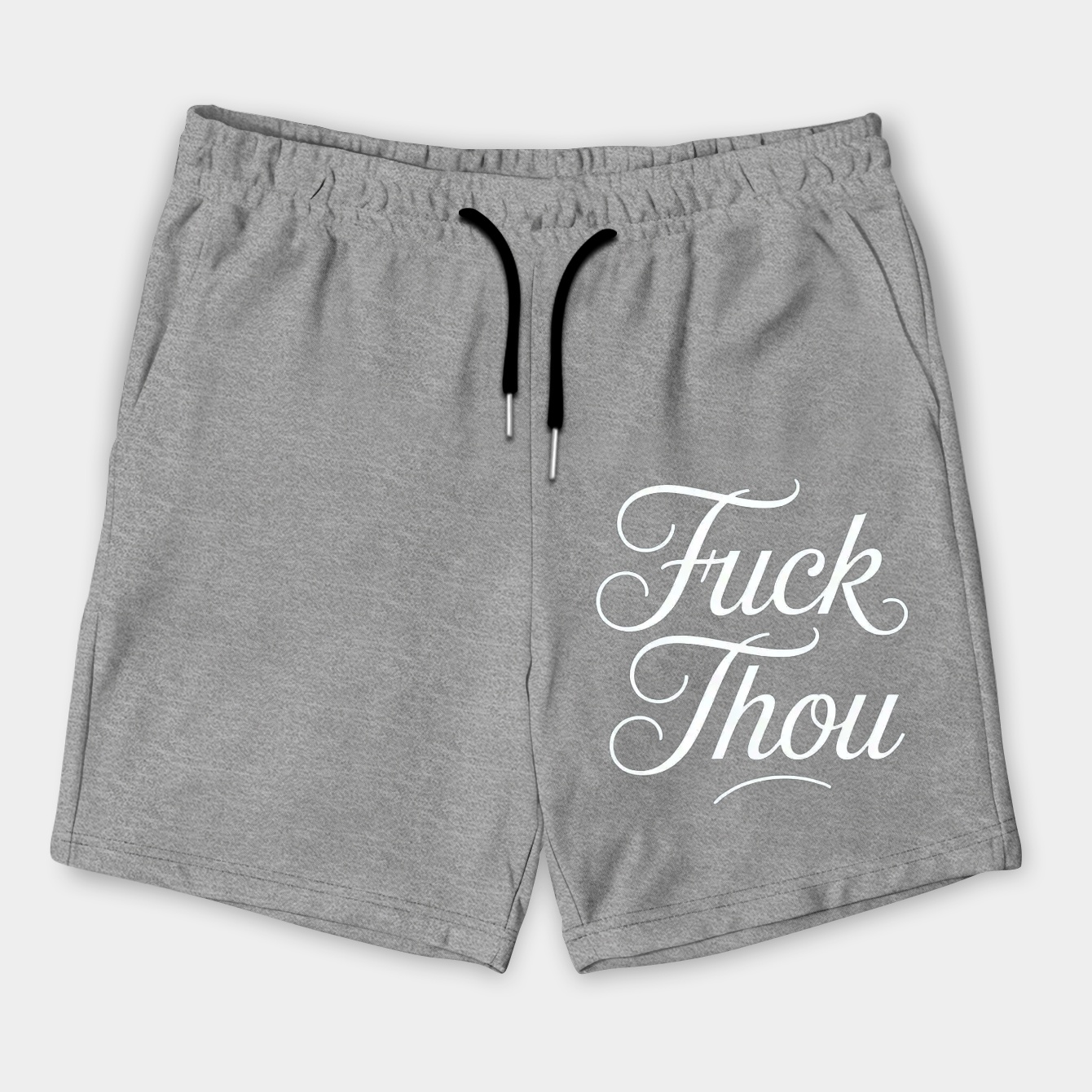 Fuck Thou Classic Script Men's Shorts