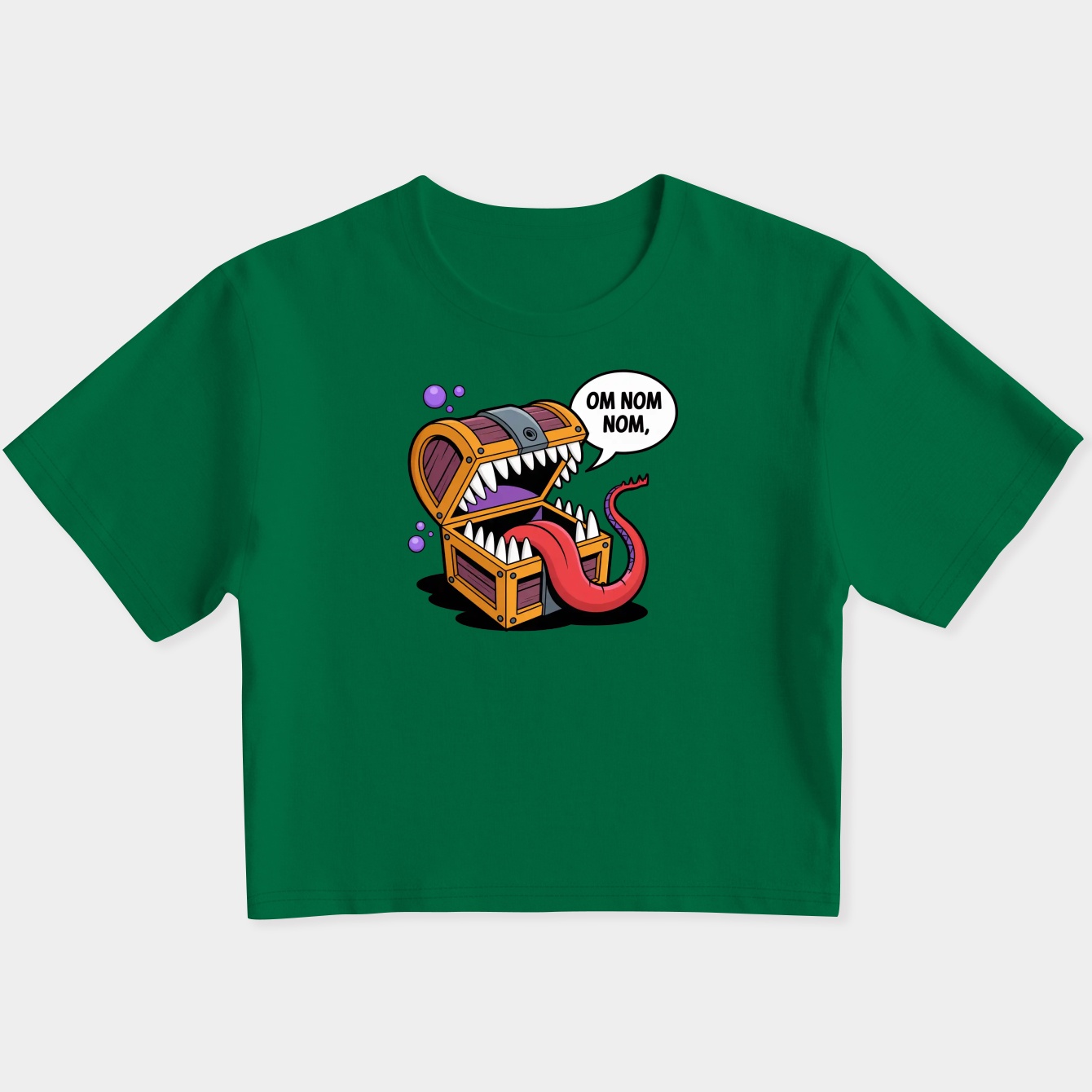 mimic monster chest design Women's Slim Fit Baby Tee