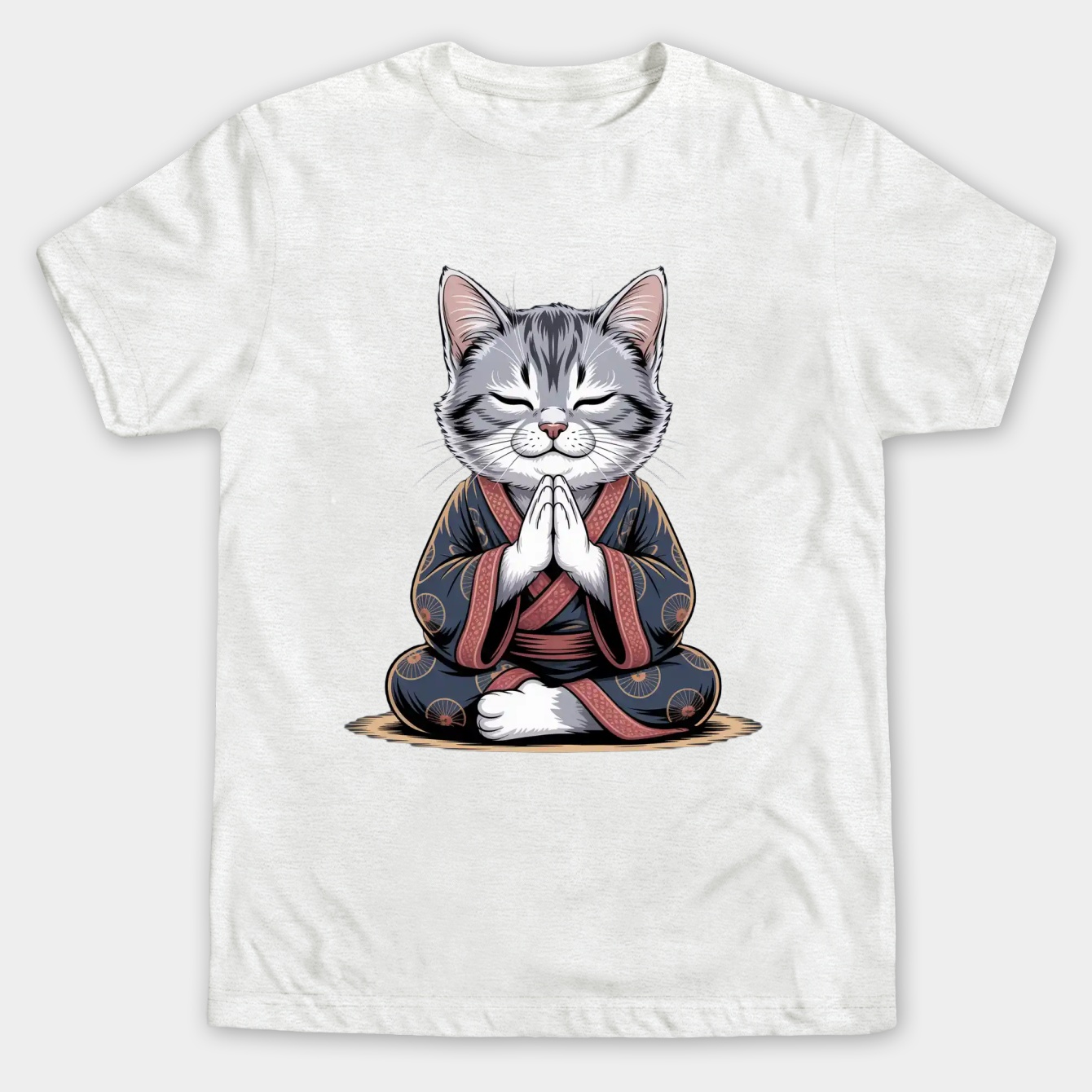 Zen Cat Men's Big & Tall T-shirt