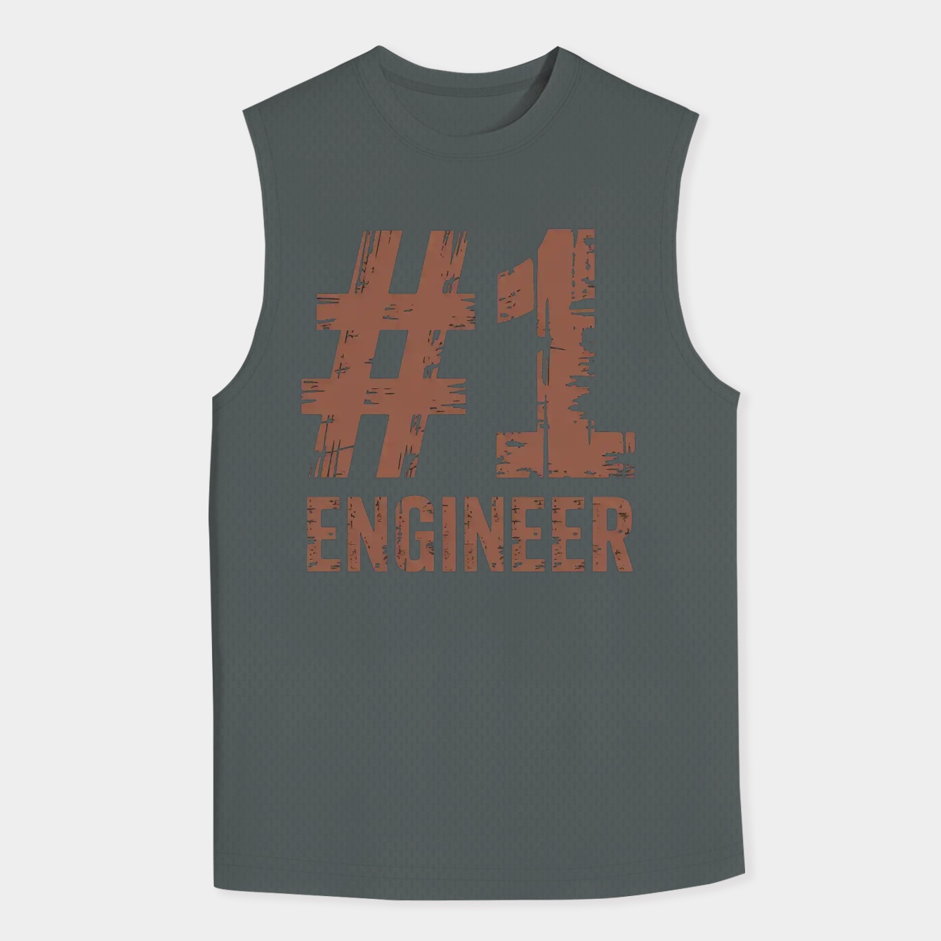 Engineer Mug Design Men's Big & Tall Tank Top