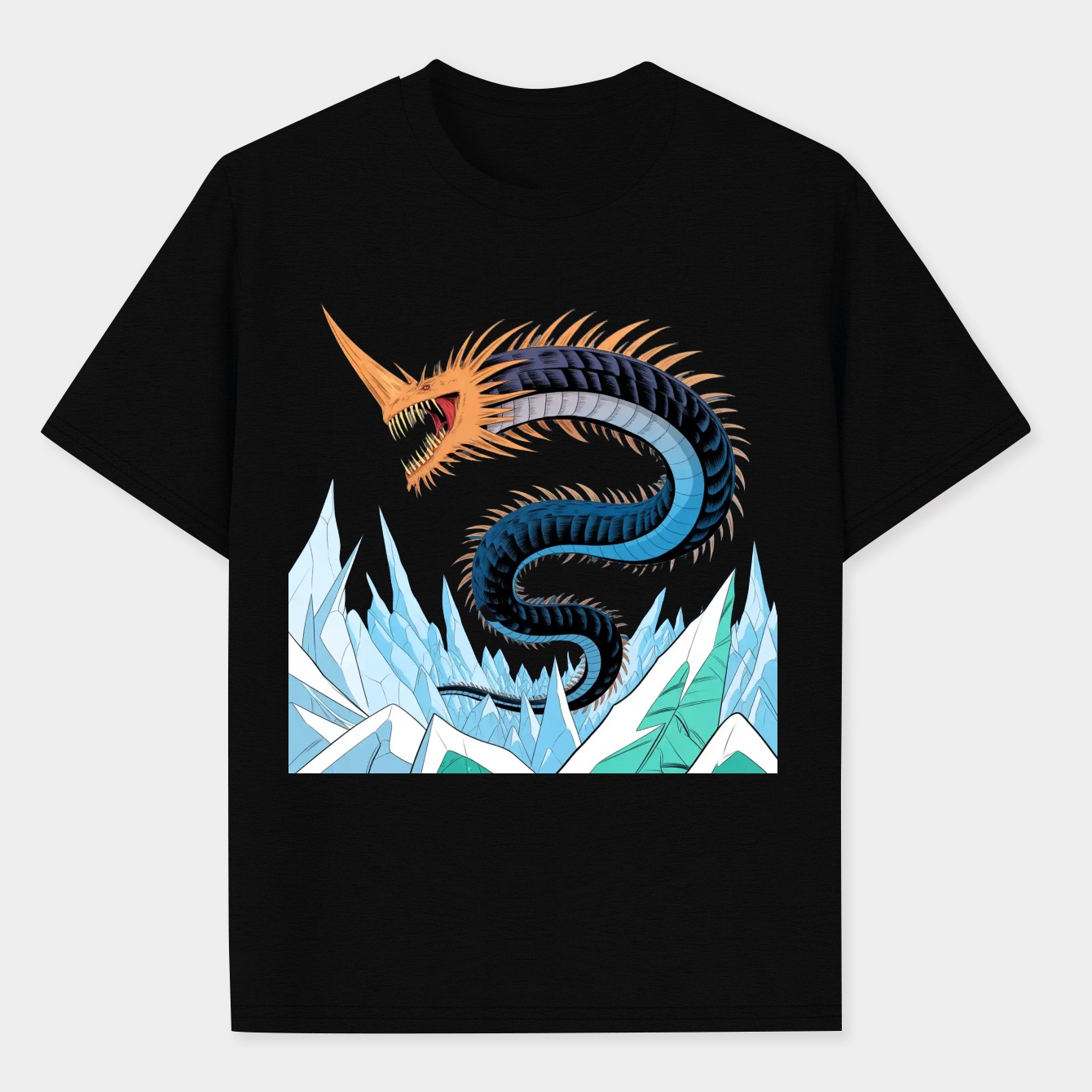 Ice Worm Leviathan Men's Performance Athletic T-Shirt