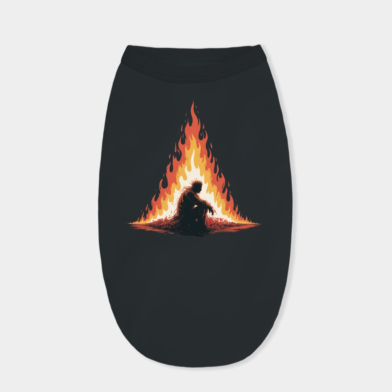 dark soul burning fire Dog Shirt