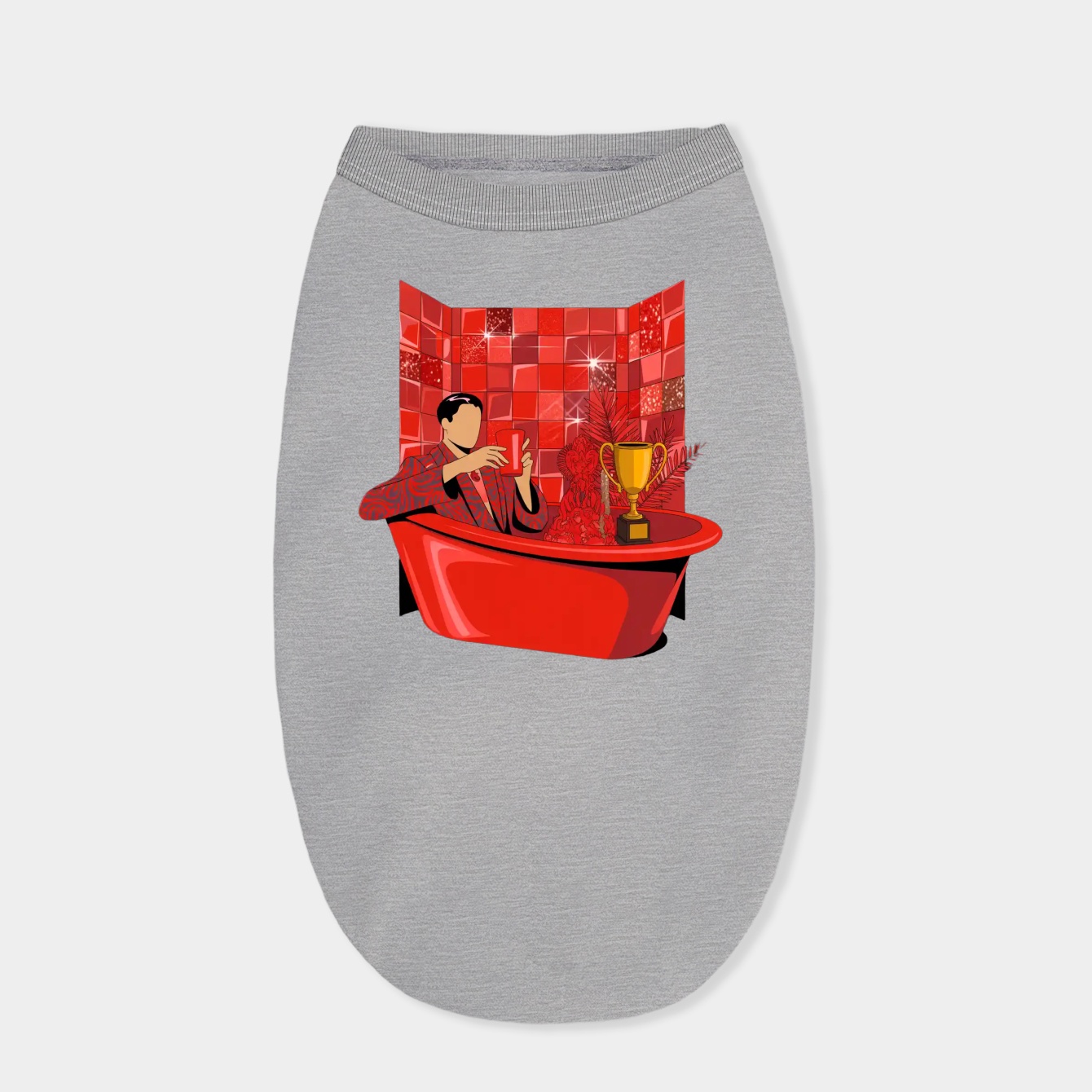 Red Machine Gun Dog Shirt