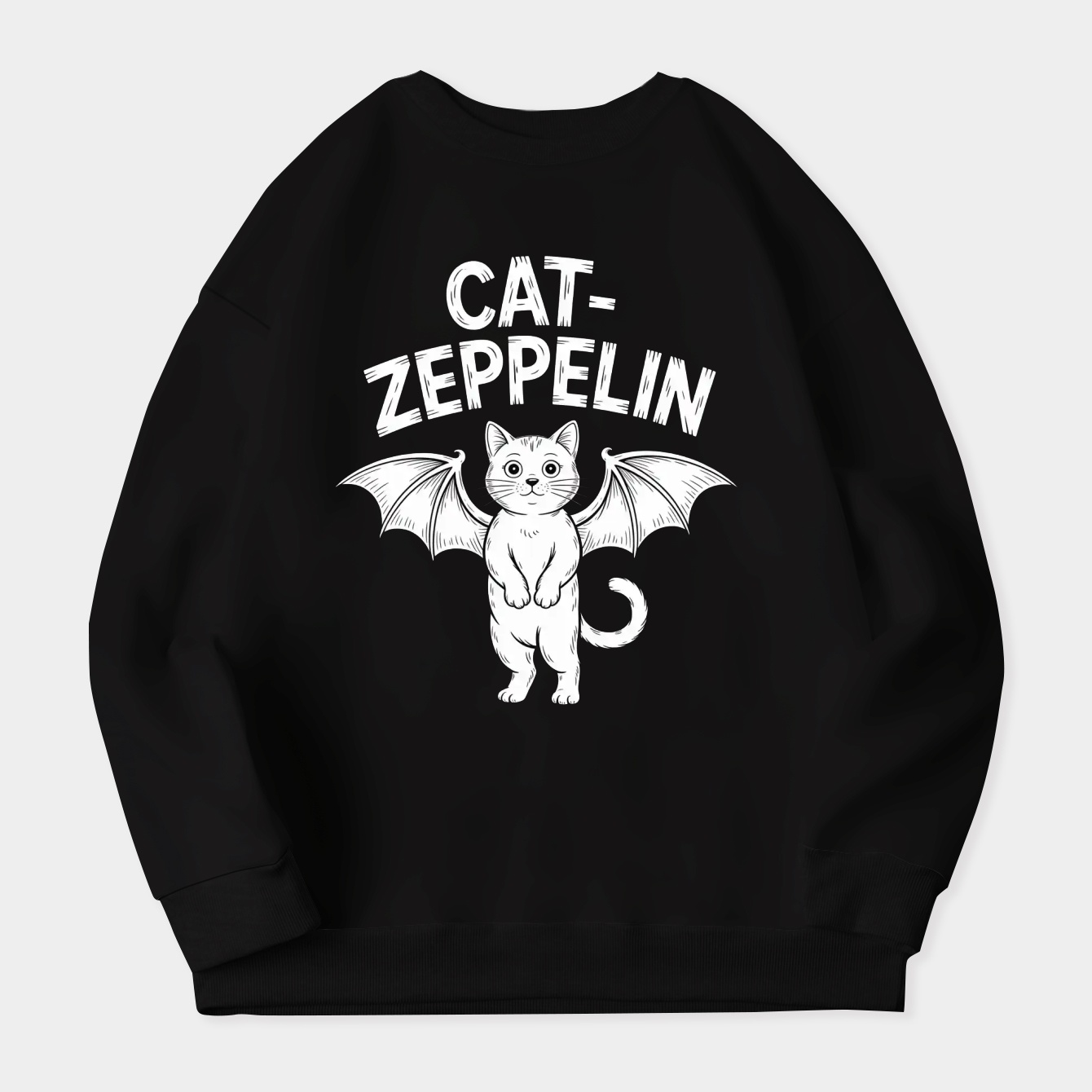 Cat Zeppelin Women's Plus Size Sweatshirt