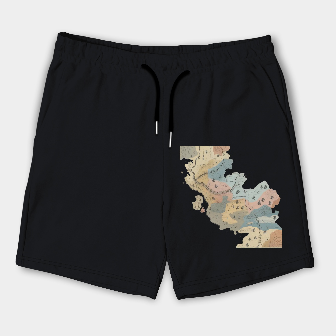 Red Dead Redemption Map Poster Men's Shorts