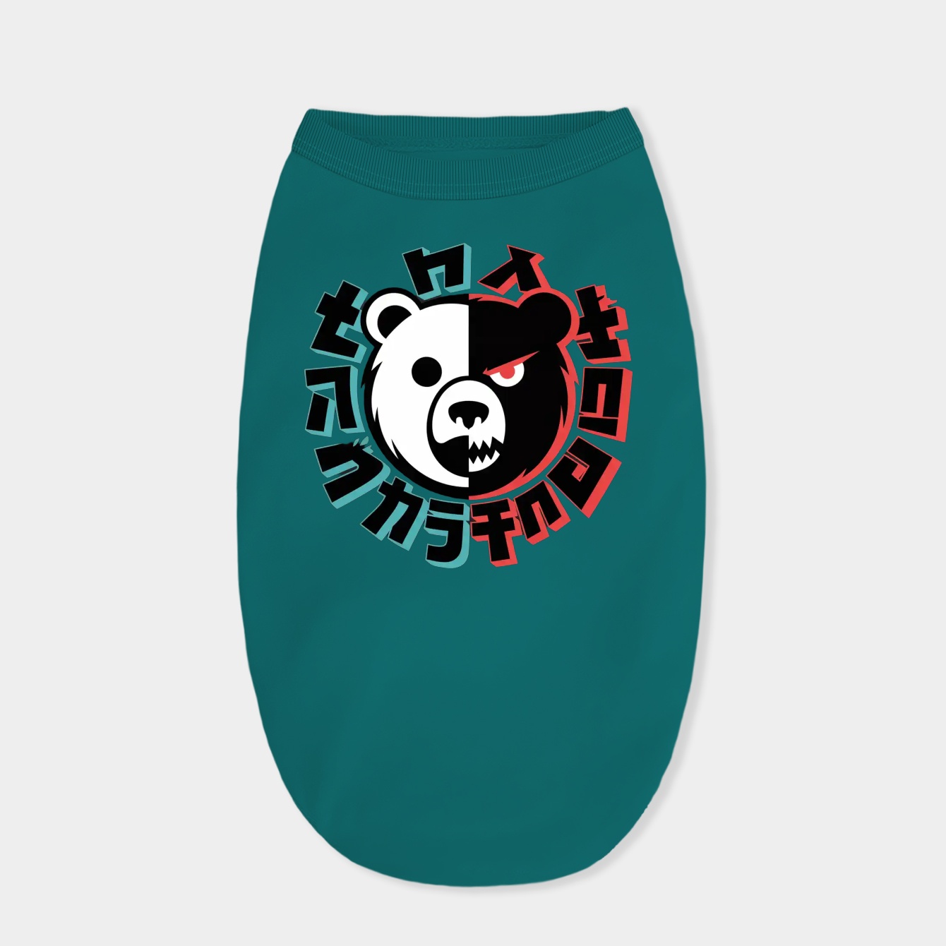 Monokuma 3D Effect Dog Shirt