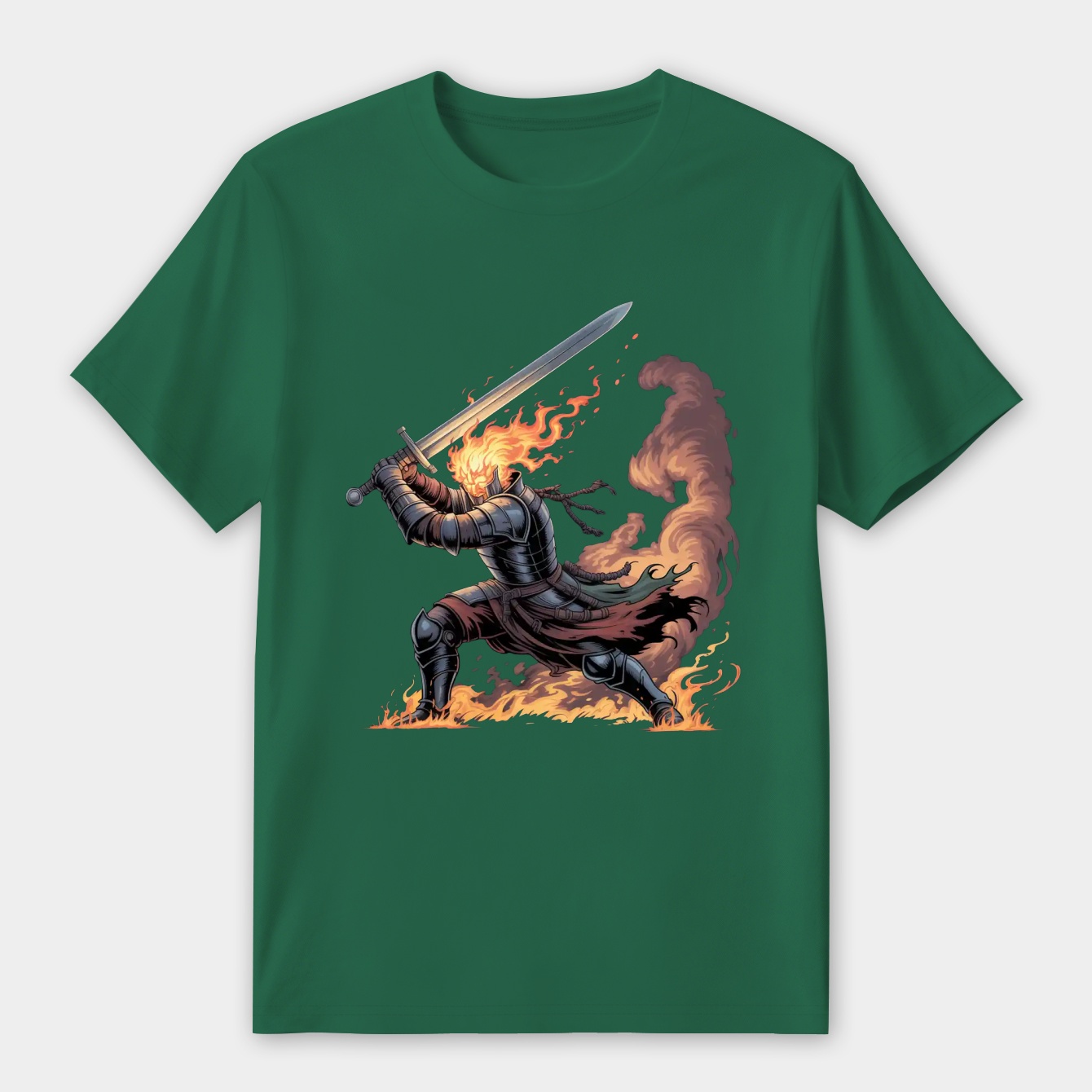 dark souls warrior flame Women's Premium Soft T-Shirt