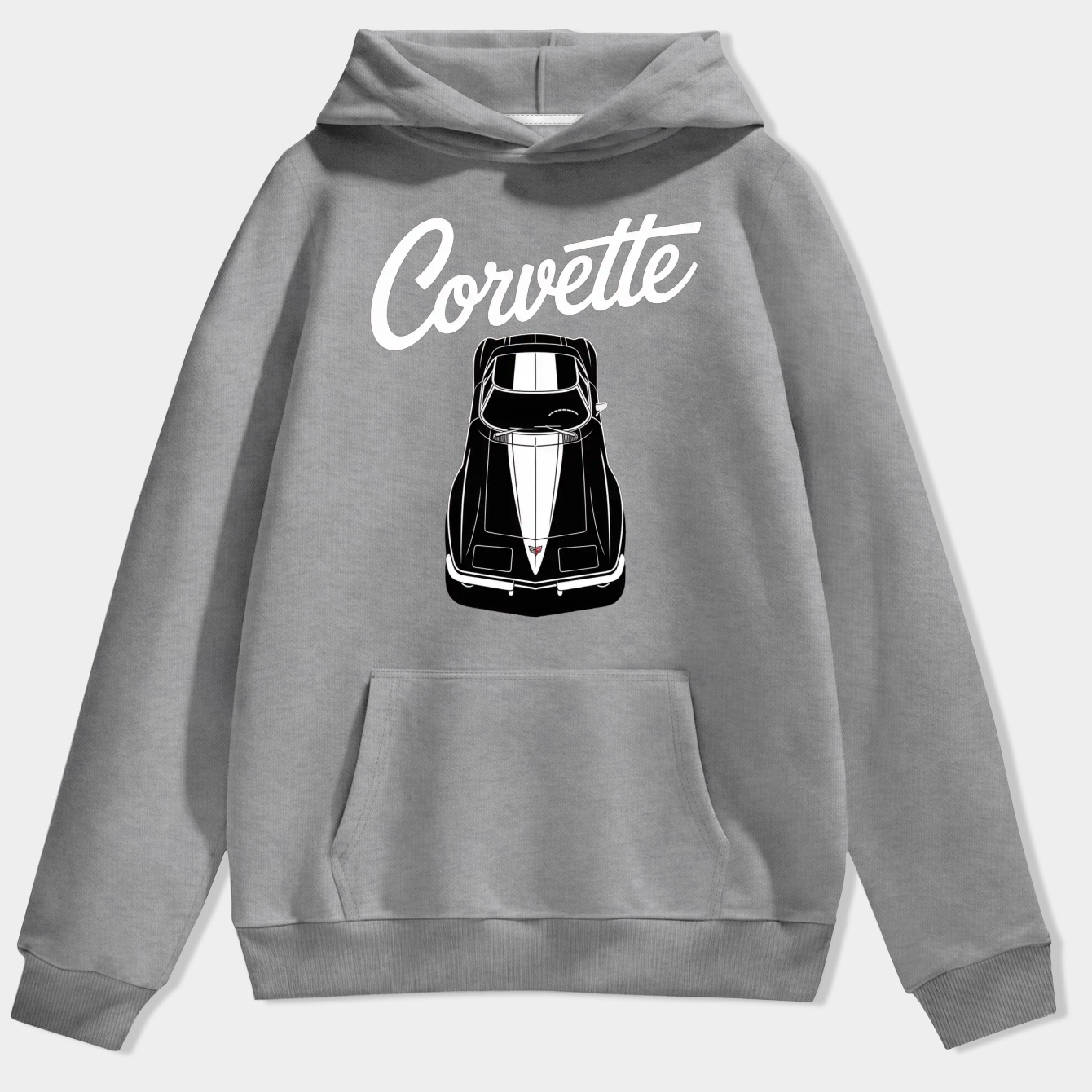 Corvette C2 - White line Men's Hoodie