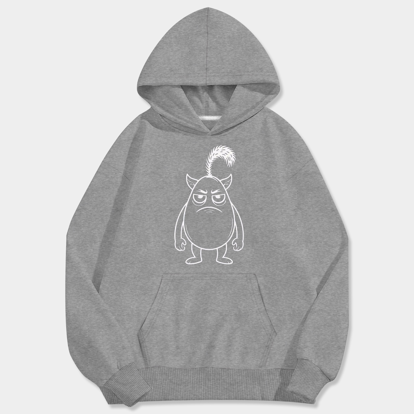 Moomintroll Angry Men's Big & Tall Hoodie