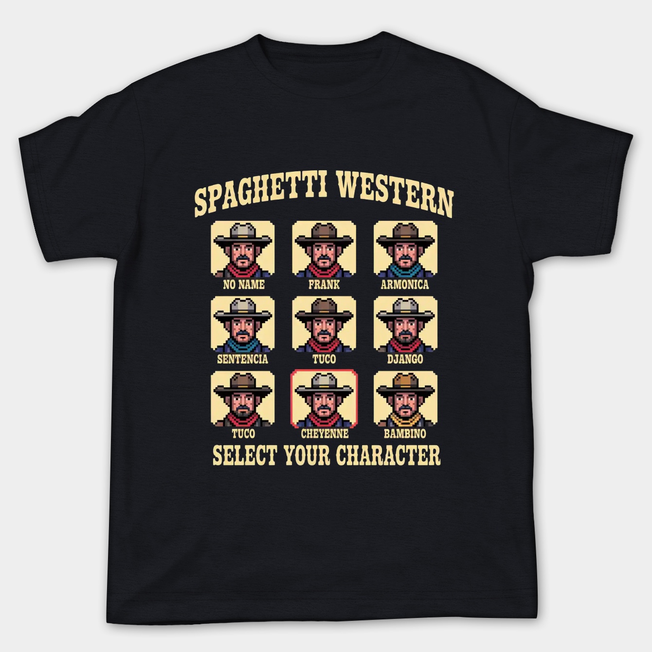 Spaghetti Western pixel Women's Plus Size T-shirt