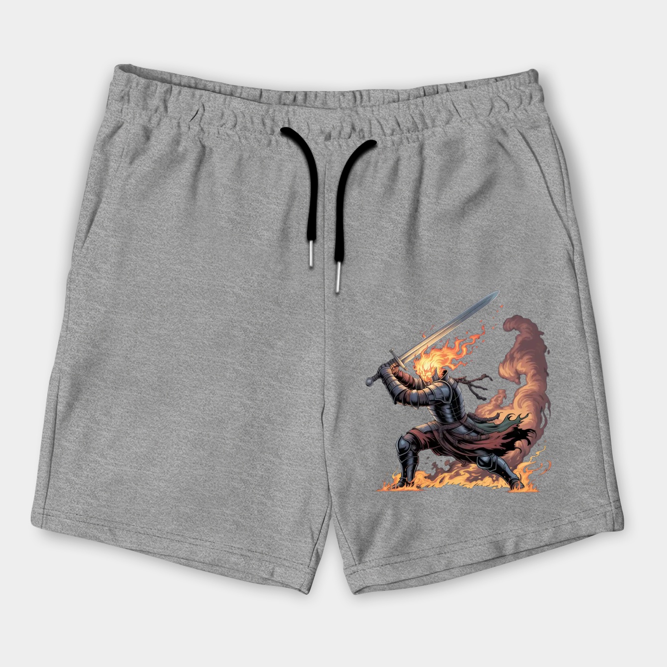 dark souls warrior flame Men's Shorts